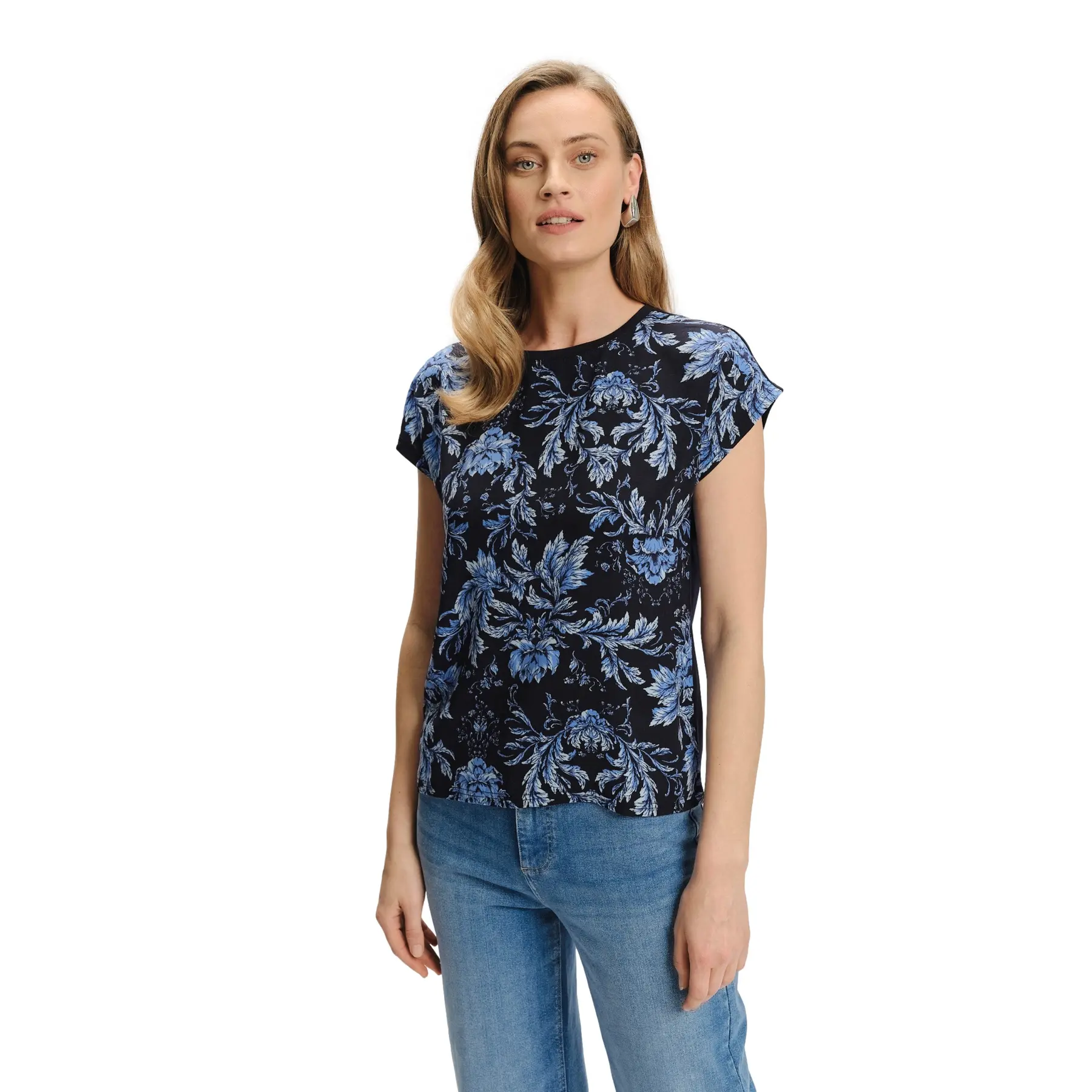 Image of Einfaches Blumen-T-Shirt Damen Greenpoint