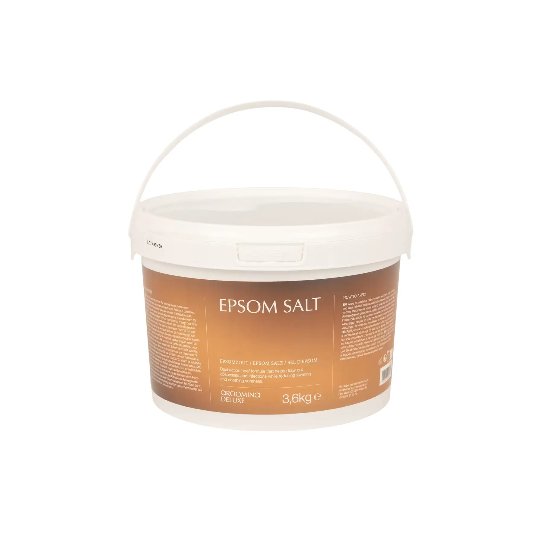 Soin sabots pour cheval Grooming Deluxe Epsom salt