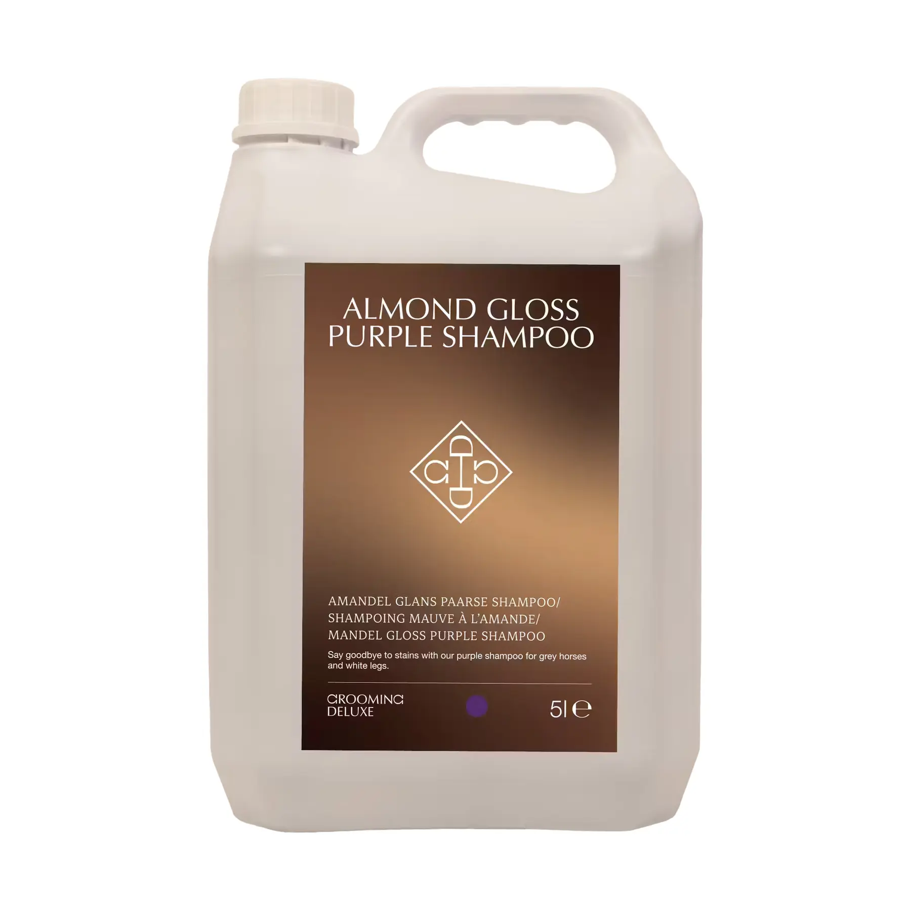 Shampoing pour cheval mauve à l'amande Grooming Deluxe