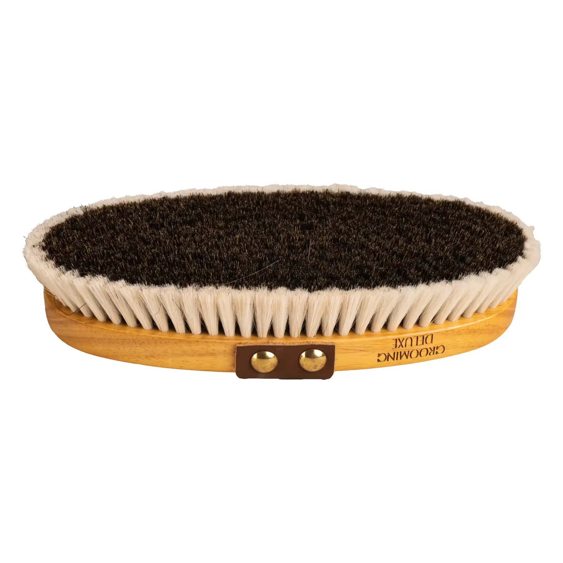Comparer les prix de Brosse pour cheval Grooming Deluxe Shine Medium with horse & goat hair