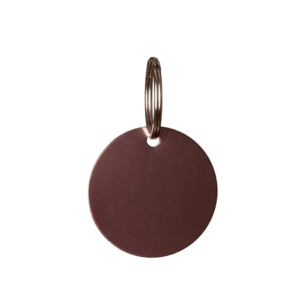 Grooming Deluxe Rose Round Engraving Medal