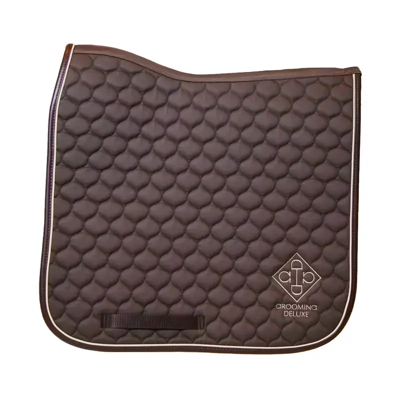 Grooming Deluxe Marron Dressage Saddle Pad For Horses