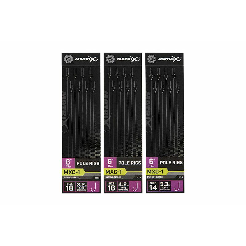 Finali Barbless Matrix MXC-1 standard pole rig x8
