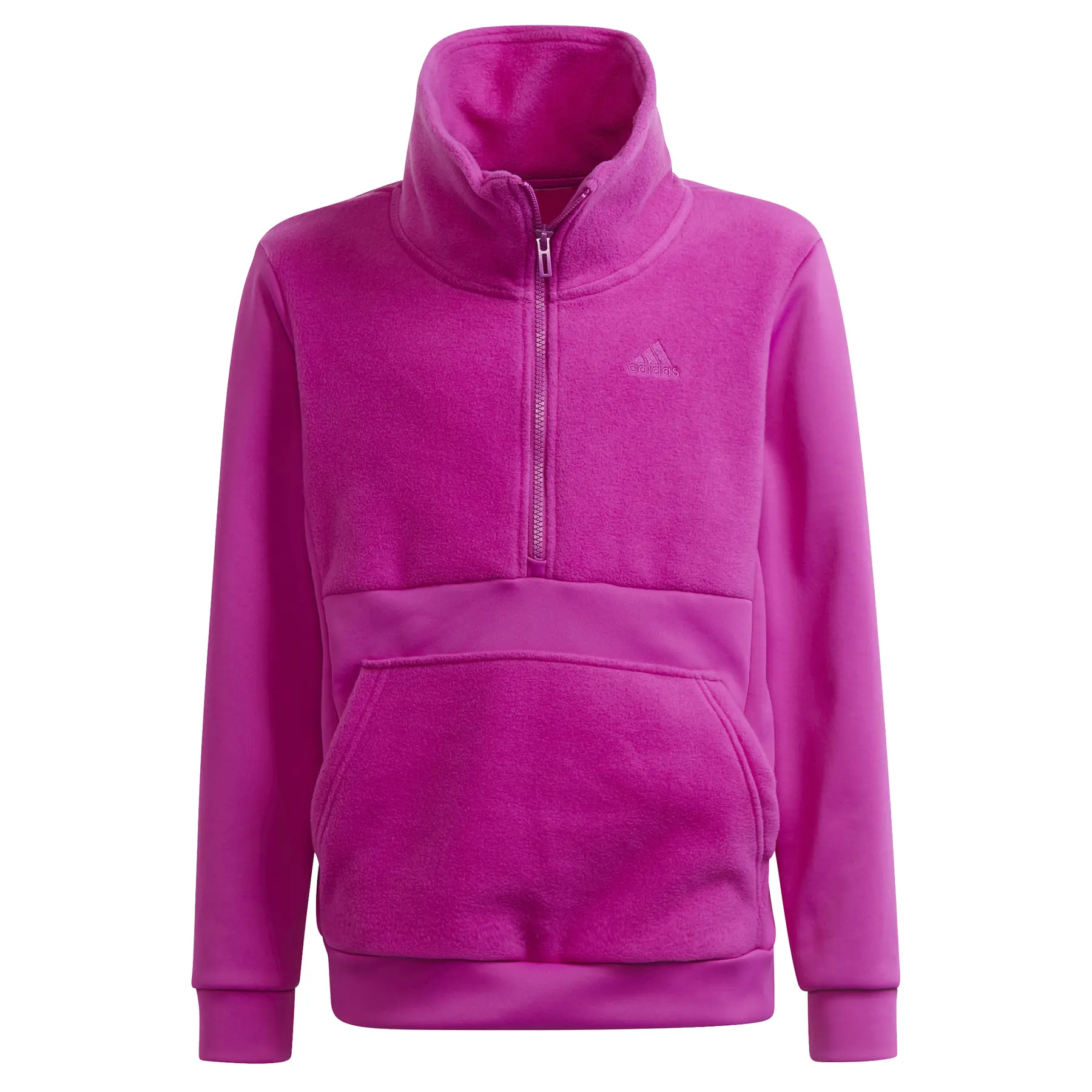 Adidas Sweatshirt enfant Designed to Move Fleece Half Zip(Gender Neutral), Rose, Taille 11/12 ans