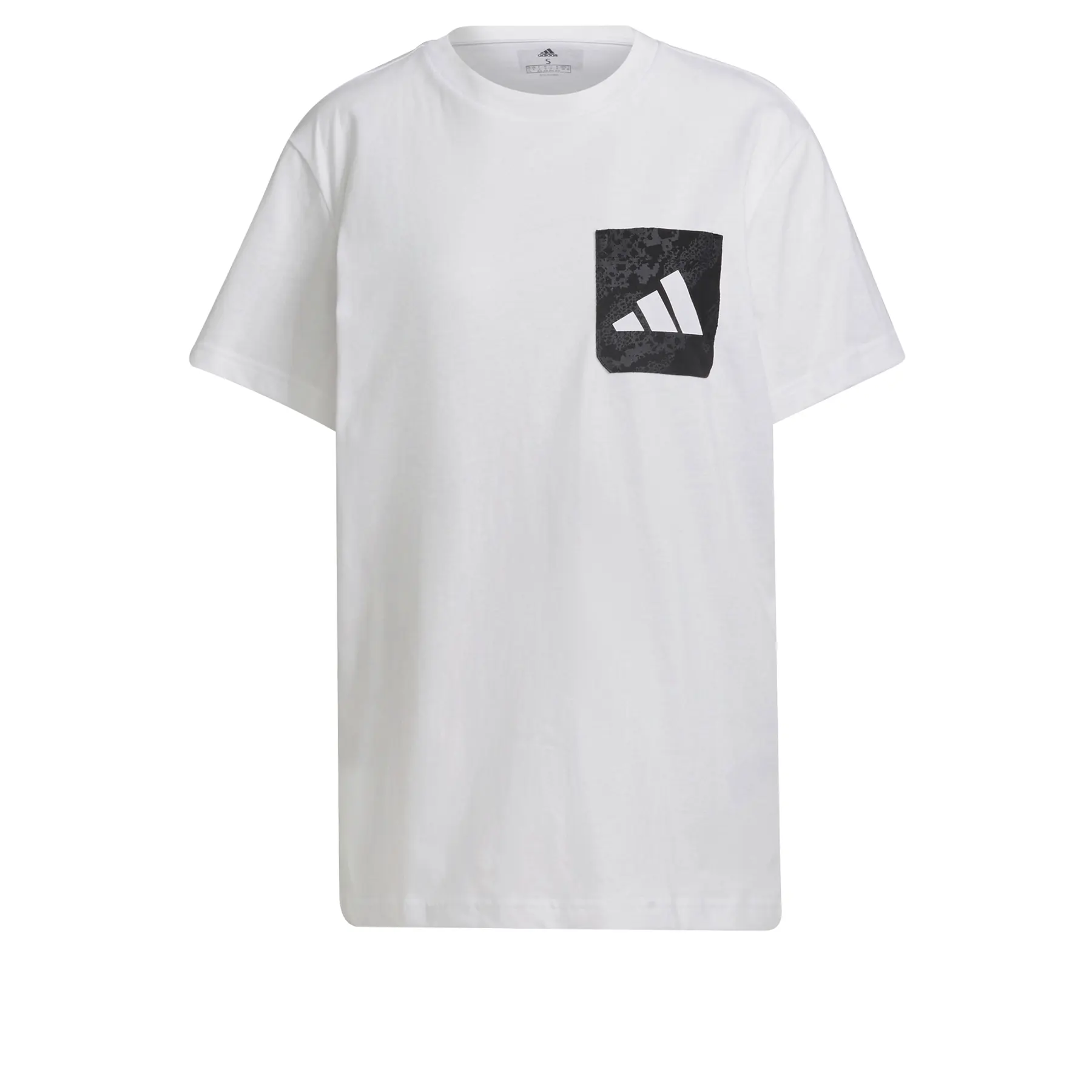 Adidas Femme T-shirt Graphic, Blanc, Taille S