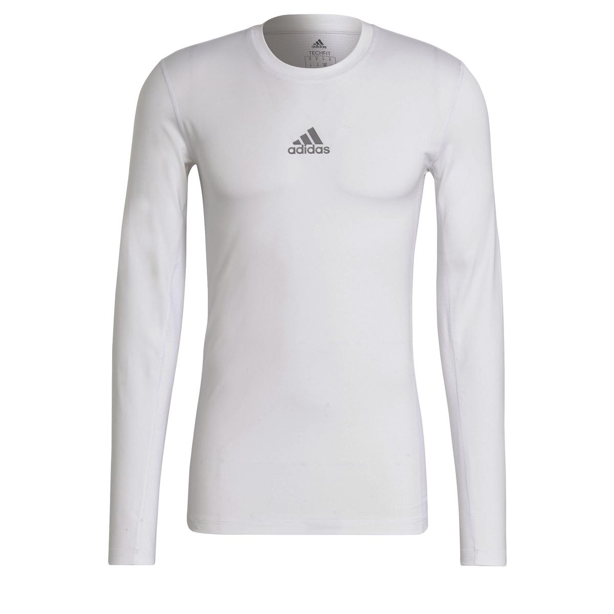 4062064278098 - ADIDAS TECHFIT LONG SLEEVE TOP HERREN - Farbe WHITE - Gr XS