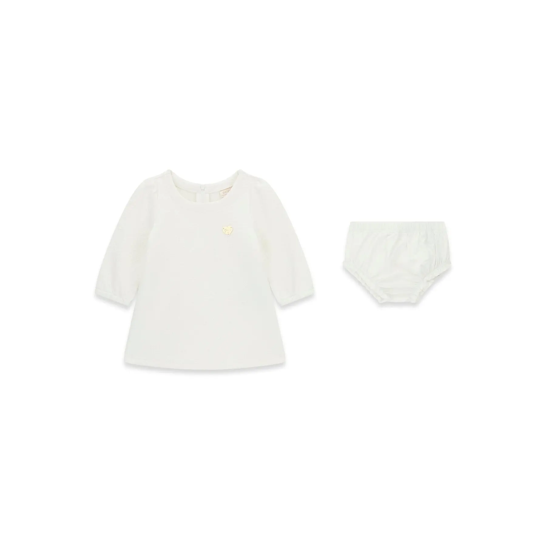Jacquard lange mouw jurk met broek baby meisje Guess
