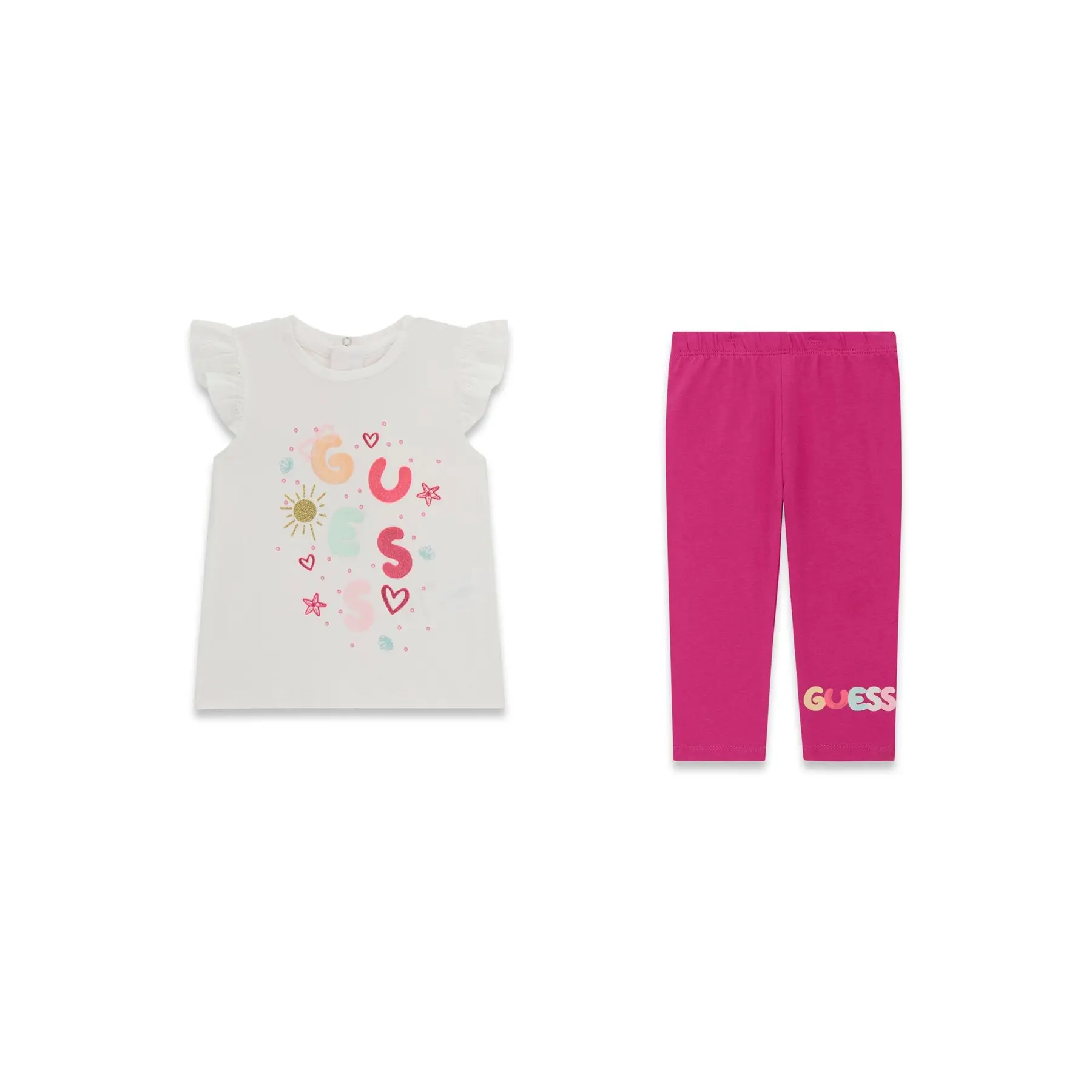 Baby girl t-shirt and leggings set Guess