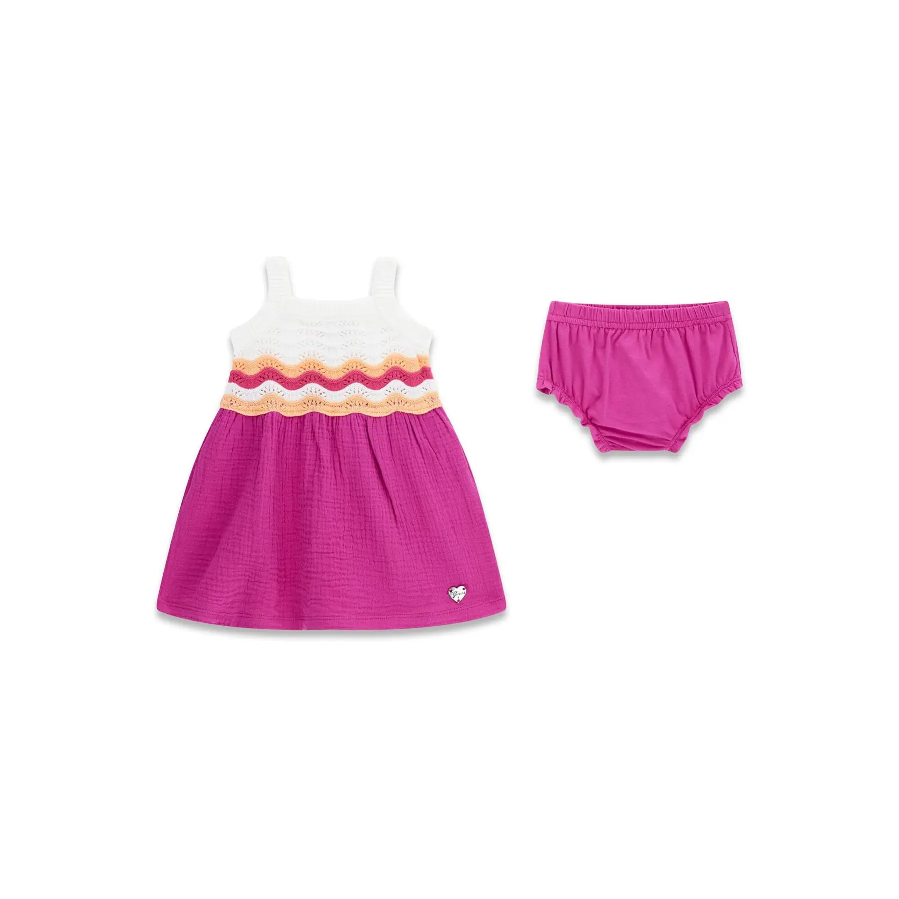 7621235727154 - Kleid und Shorts Set für Mädchenbaby Guess