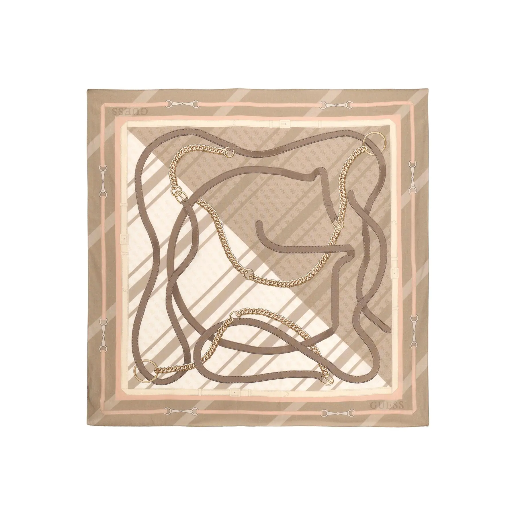 Guess Beige Woman Foulard Yvonne