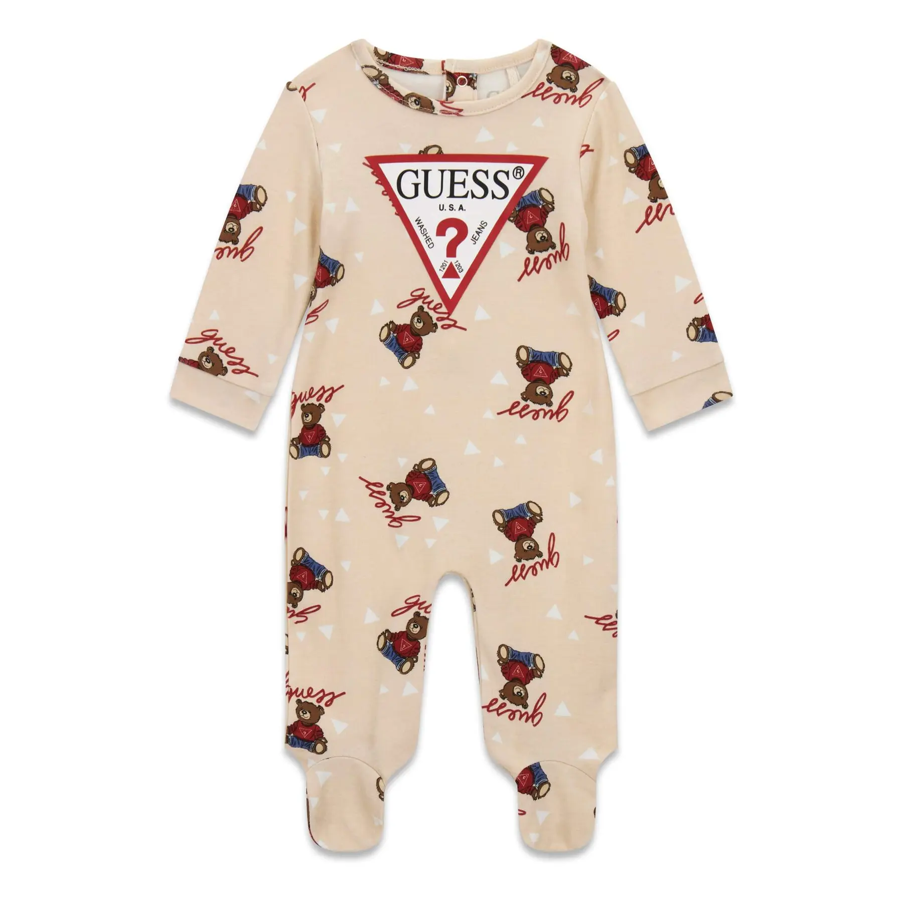 Guess Men's Multicolore Baby Boy Romper Interlock Overall