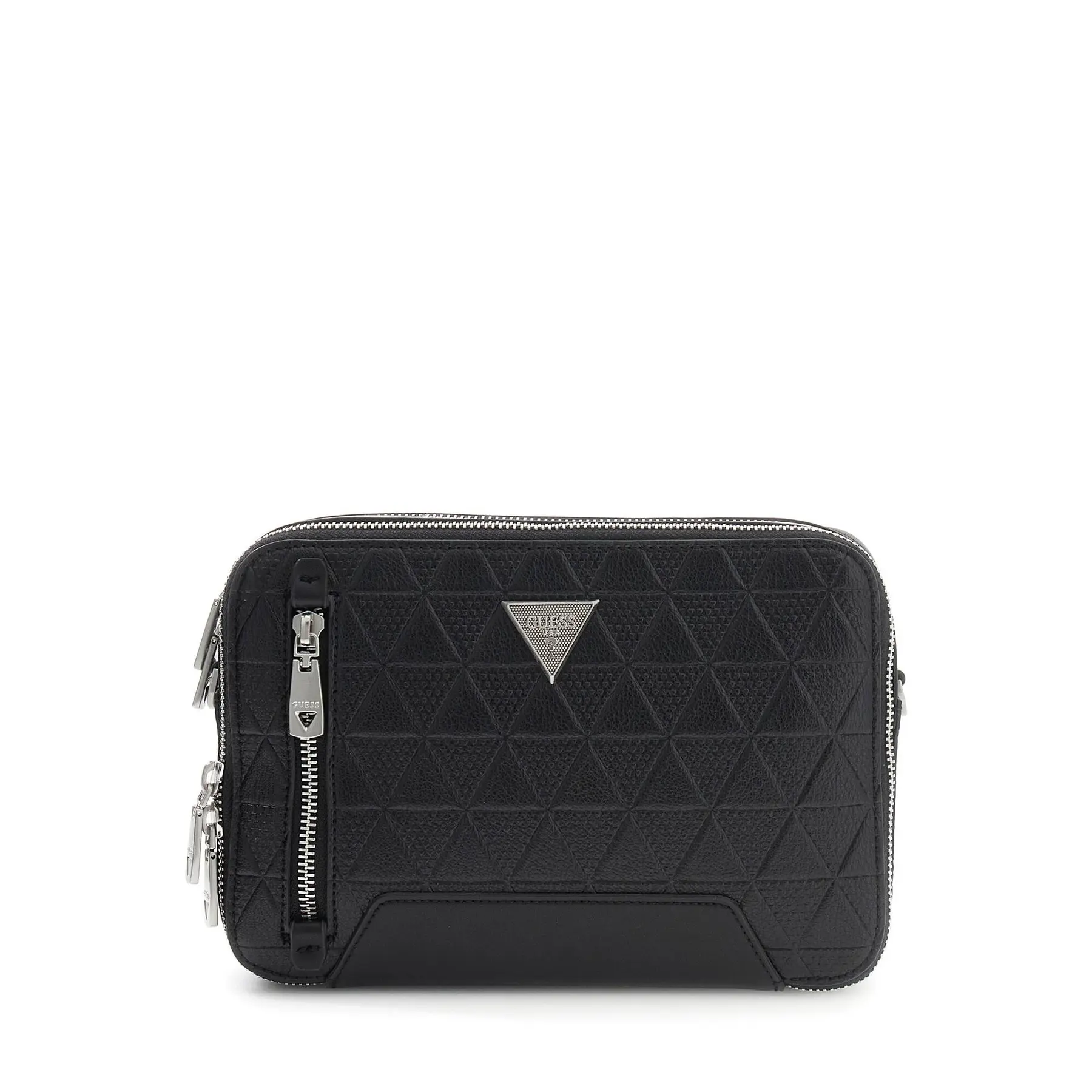 Guess Noir Double Zip Camera Shoulder Bag Torino