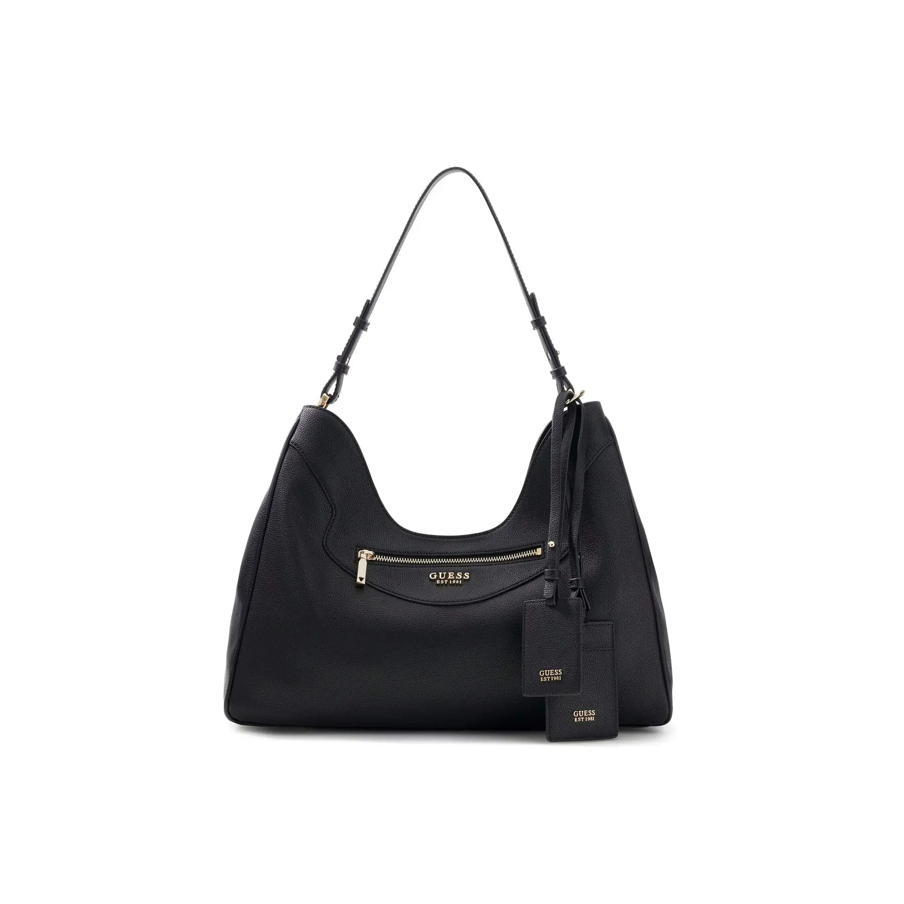 GUESS schoudertas Antonia Hobo Black zwart