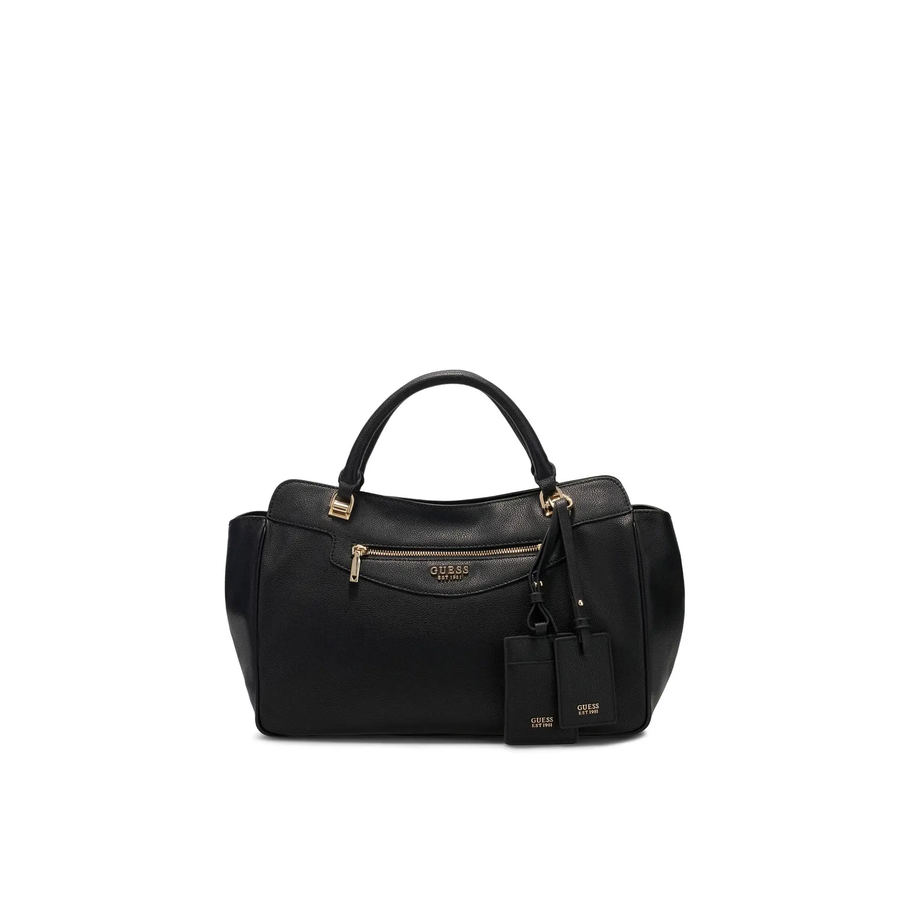 GUESS handtas schoudertas Antonia Satchel Black zwart