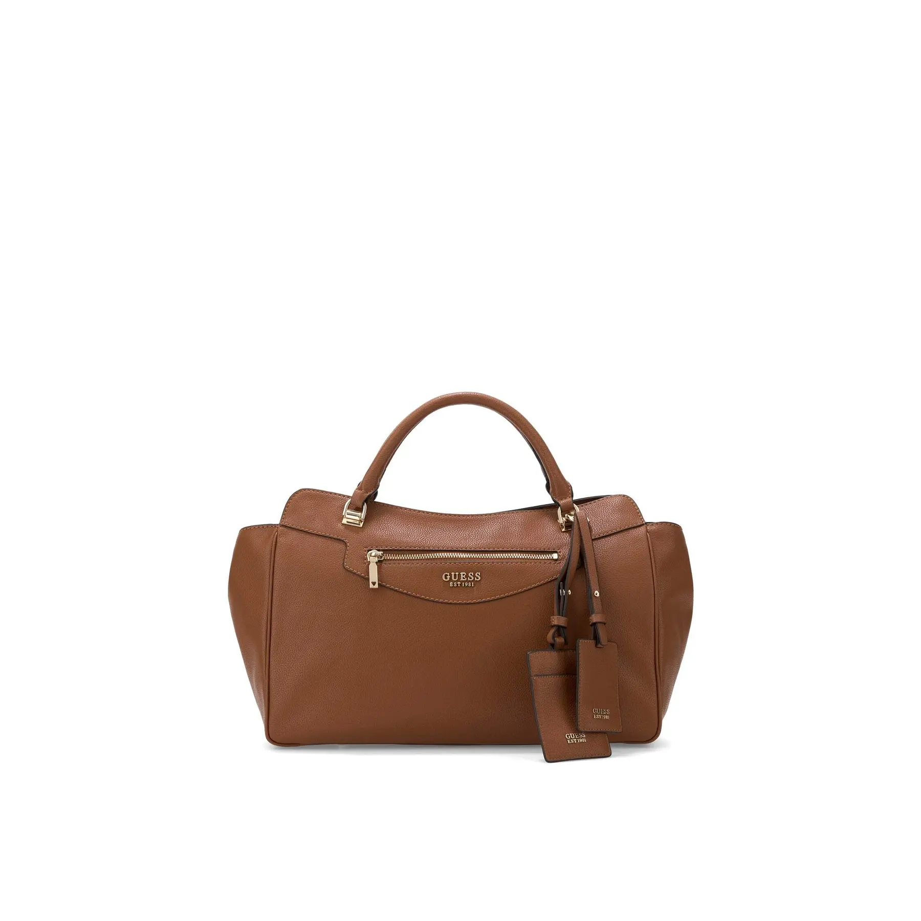 GUESS handtas schoudertas Antonia Satchel Cognac bruine