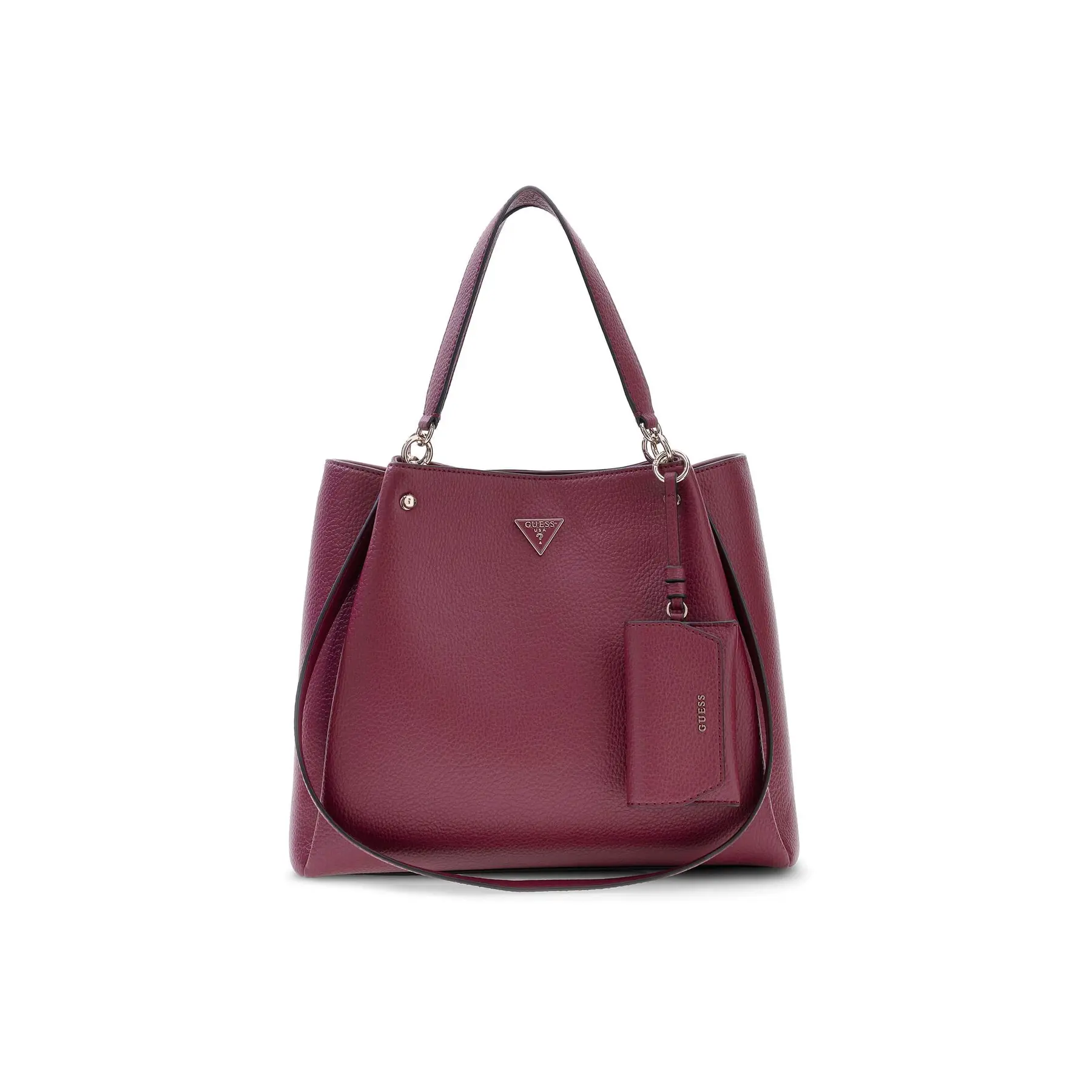 GUESS schoudertas shopper Lorella Girlfriend Tote Merlot wijnrood
