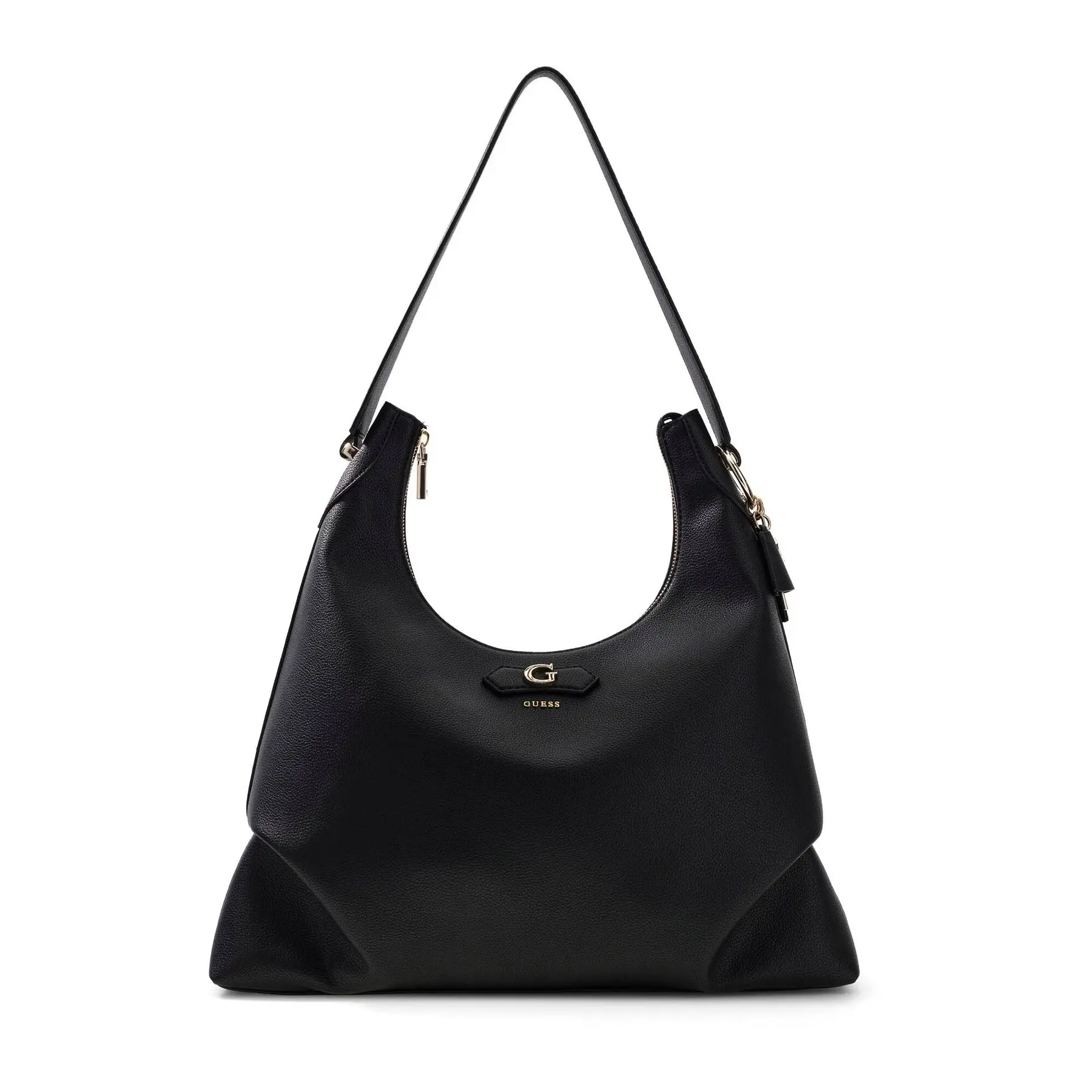 GUESS schoudertas Suzy Hobo Black zwart