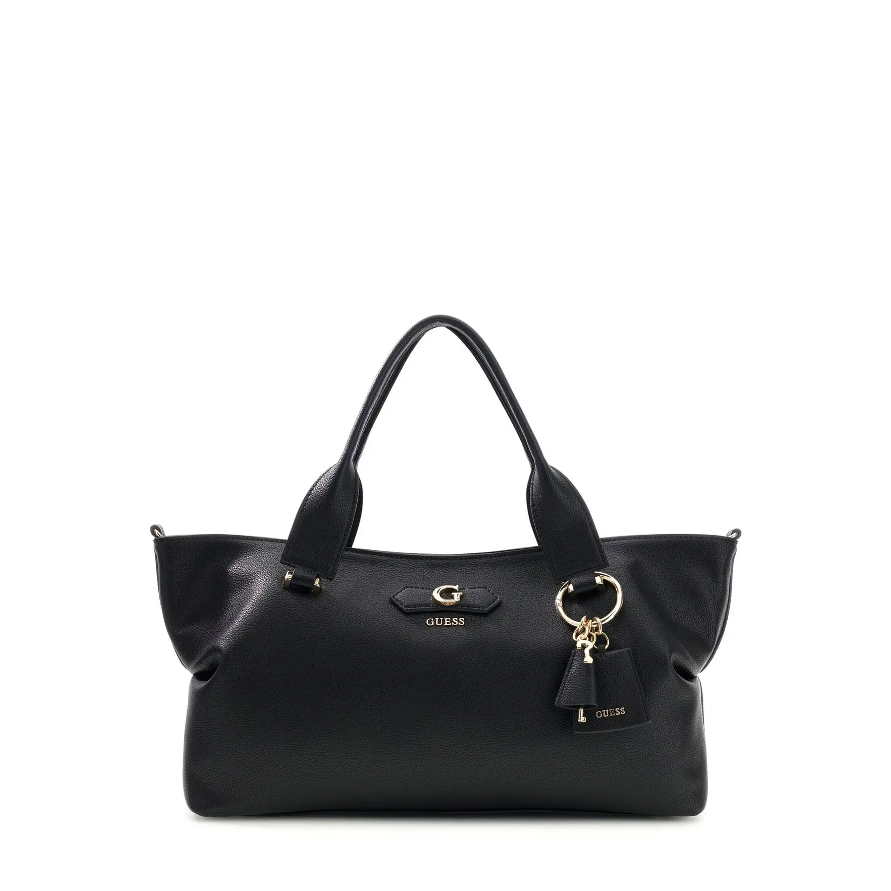 GUESS handtas schoudertas Suzy 3 Compartment Satchel Black zwart