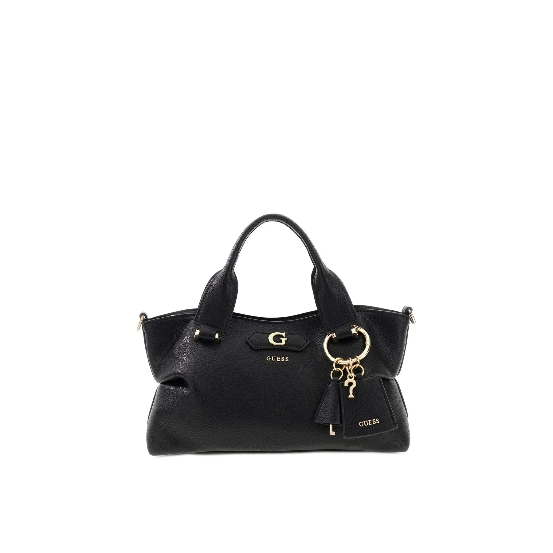 GUESS handtas schoudertas Suzy Mini 3 Compartment Satchel Black zwart