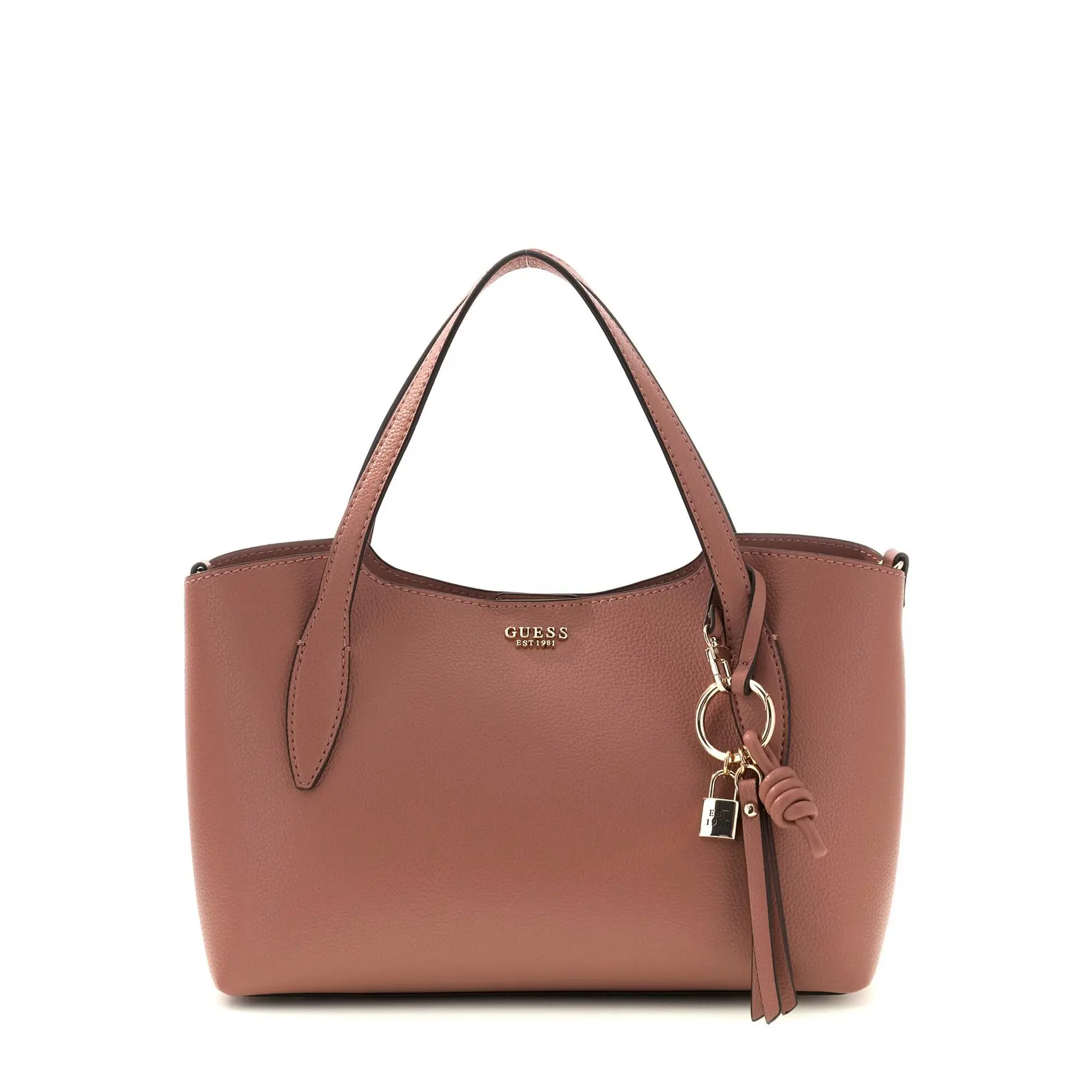 GUESS schoudertas Melody 2 In 1 Satchel Rosewood oud roze
