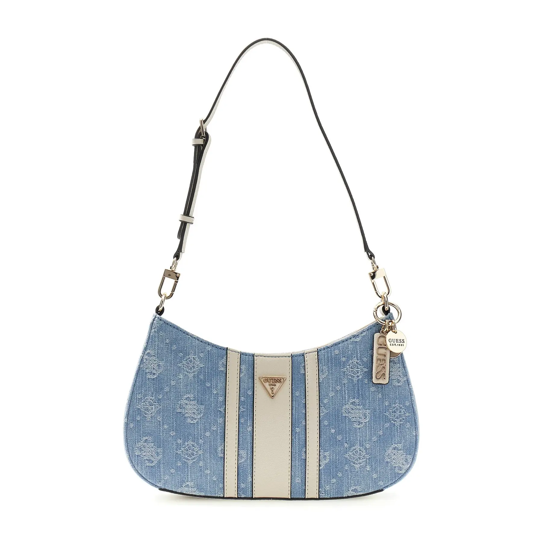Guess Women's Bleu Zippered Handbag Noelle Ii