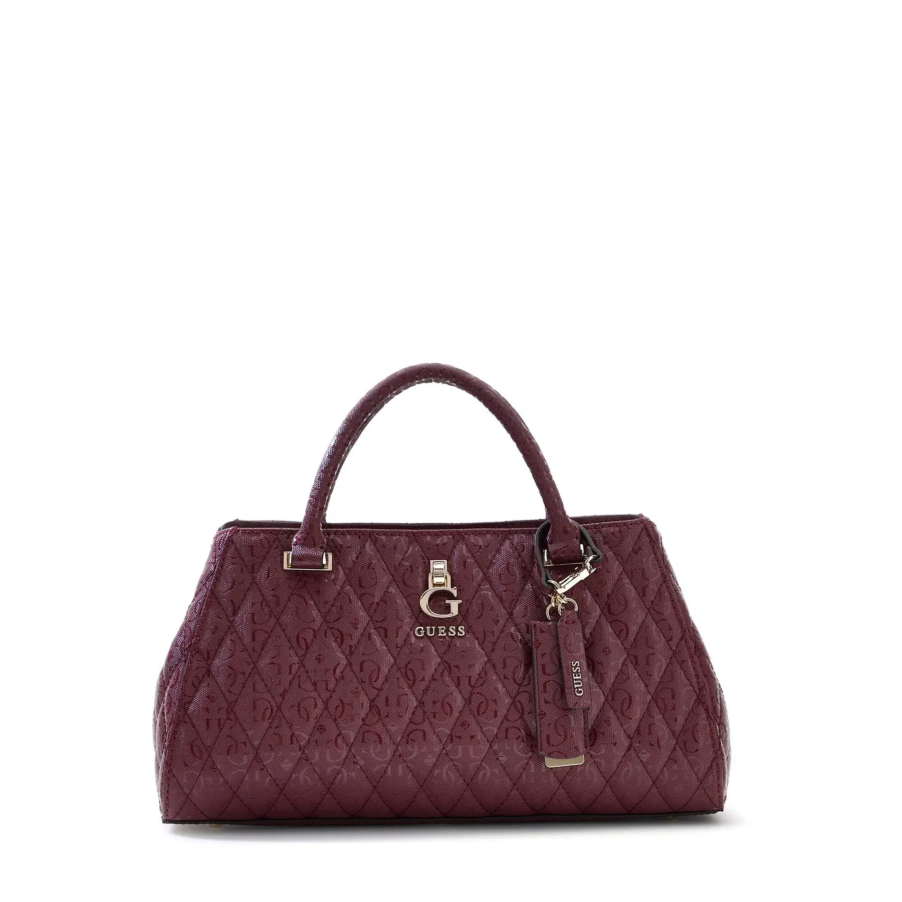 GUESS schoudertas handtas Tamara Girlfriend Satchel Merlot wijnrood