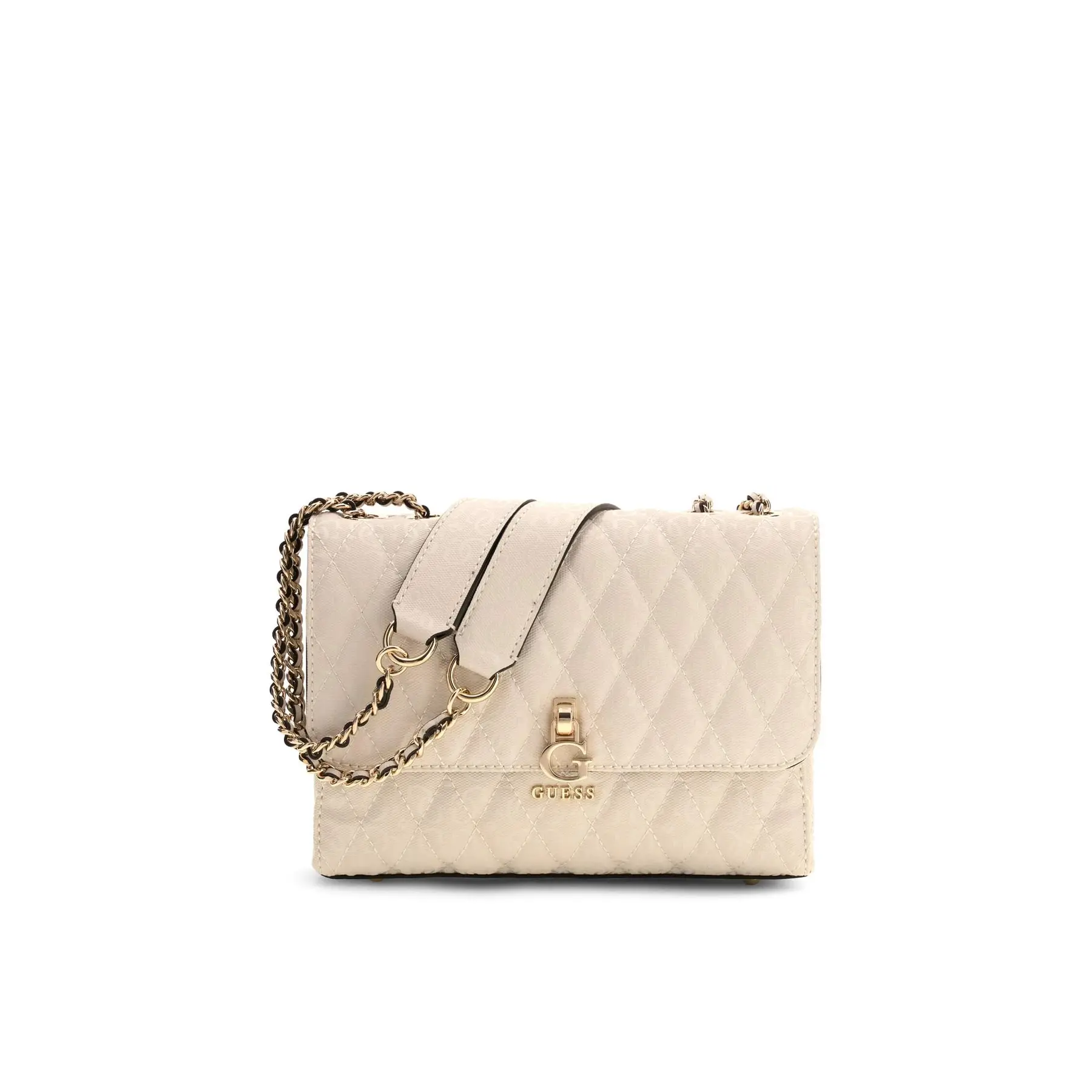 GUESS schoudertas Tamara Convertible Crossbody Flap Bone crème