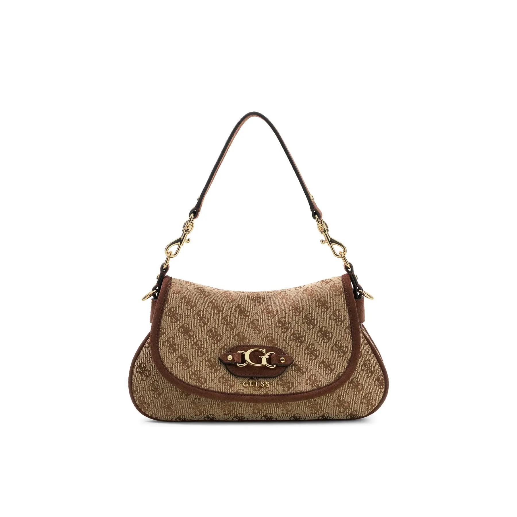 Guess Women's Marron ’S Flap Shoulder Bag Samantha