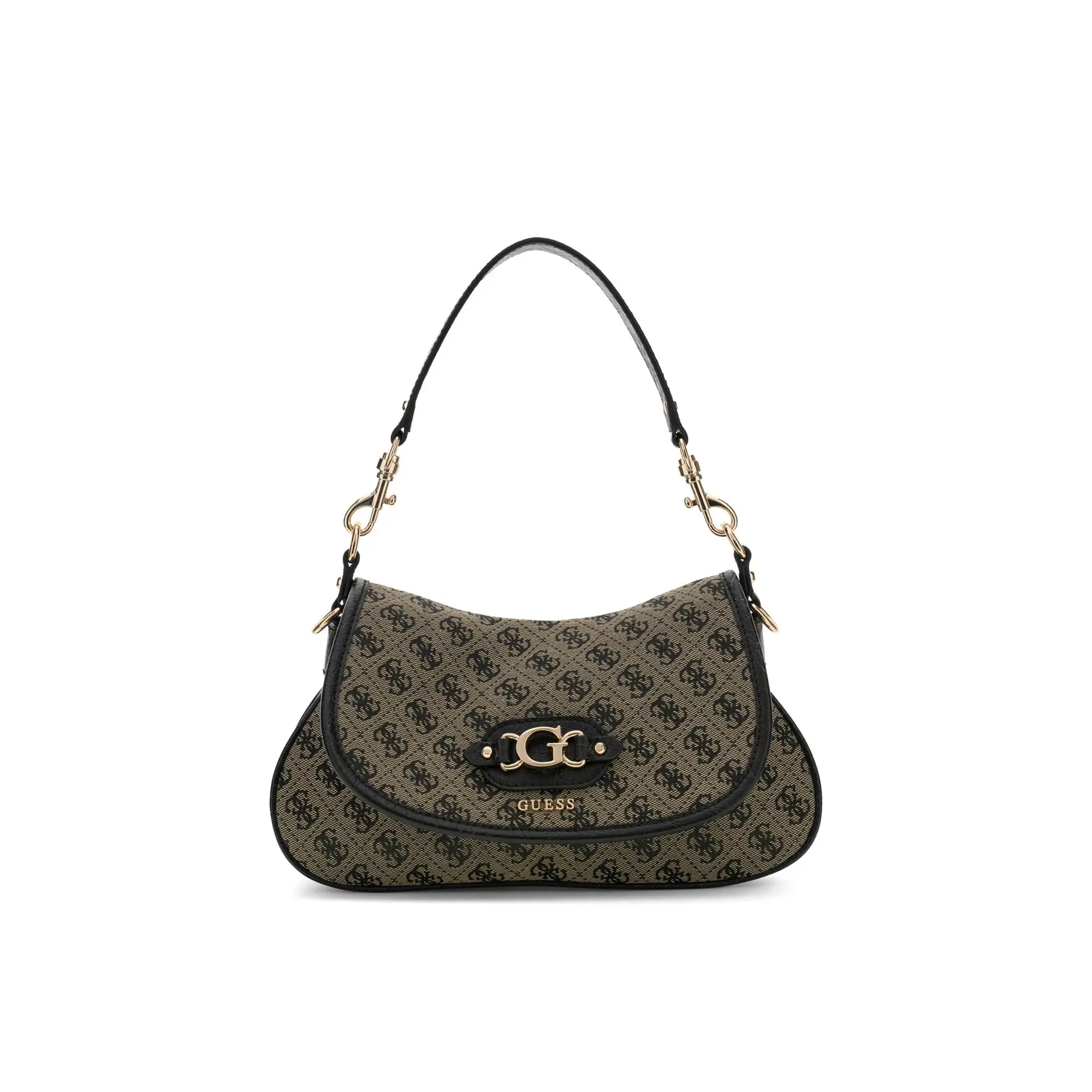Guess Women's Noir ’S Flap Shoulder Bag Samantha