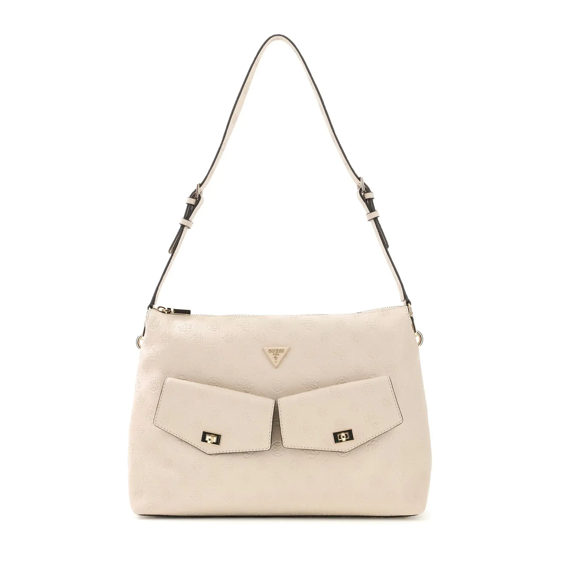 Guess Women's Beige Handbag Blake Hobo