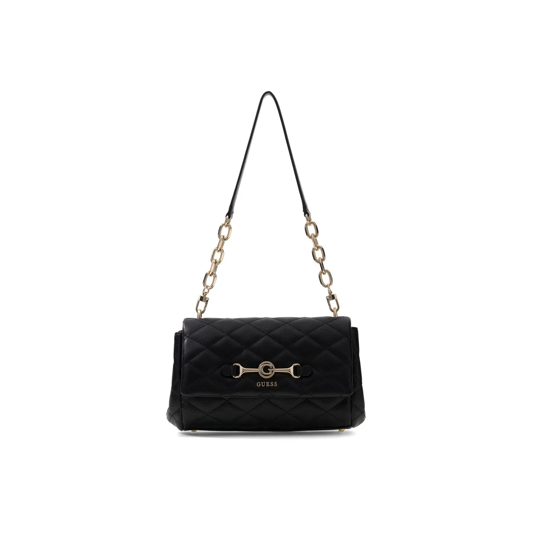 GUESS schoudertas Frances Flap Shoulder Bag Black zwart