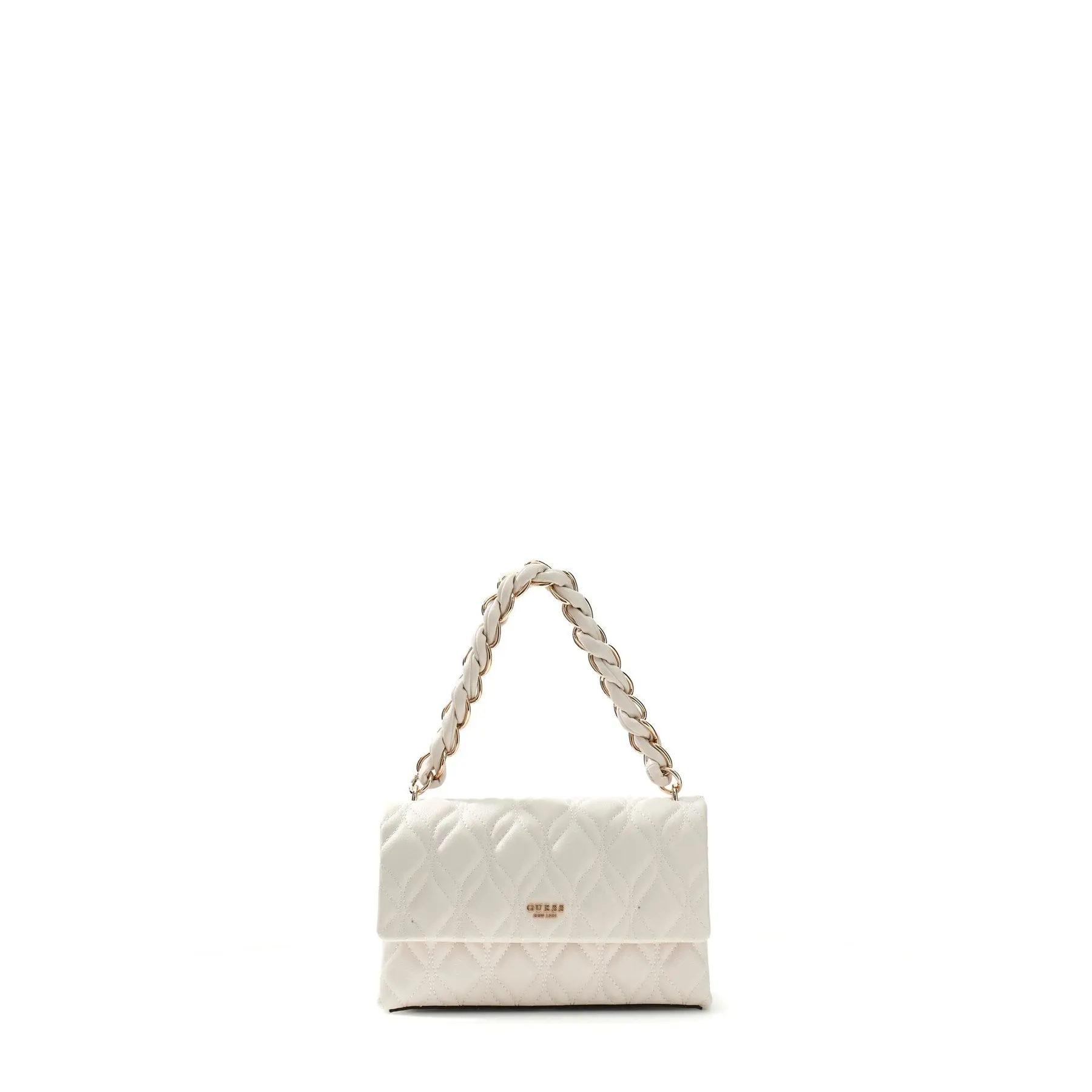 Guess Women's Beige Handbag Maxime Flap