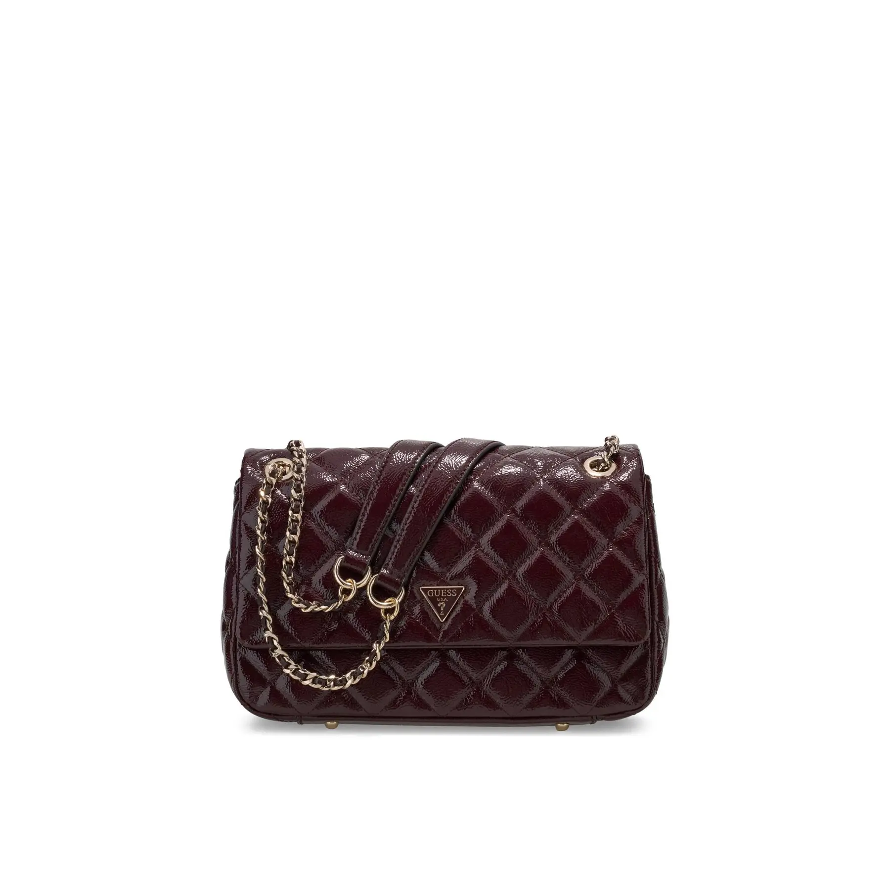 GUESS schoudertas Juliet Convertible Xbody Flap Burgundy donkerpaars
