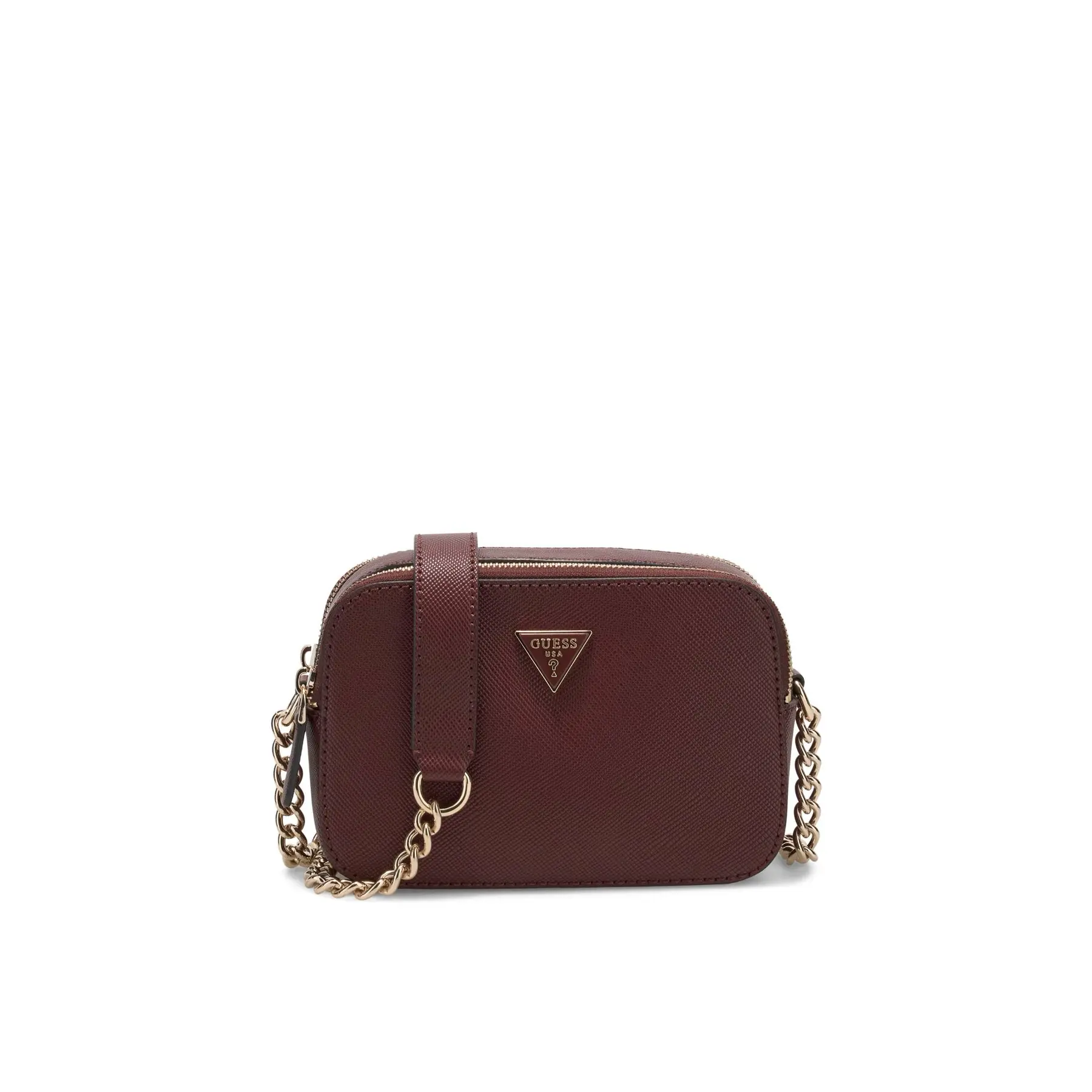 GUESS schoudertas Noelle II Crossbody Camera Bag Burgundy wijnrood