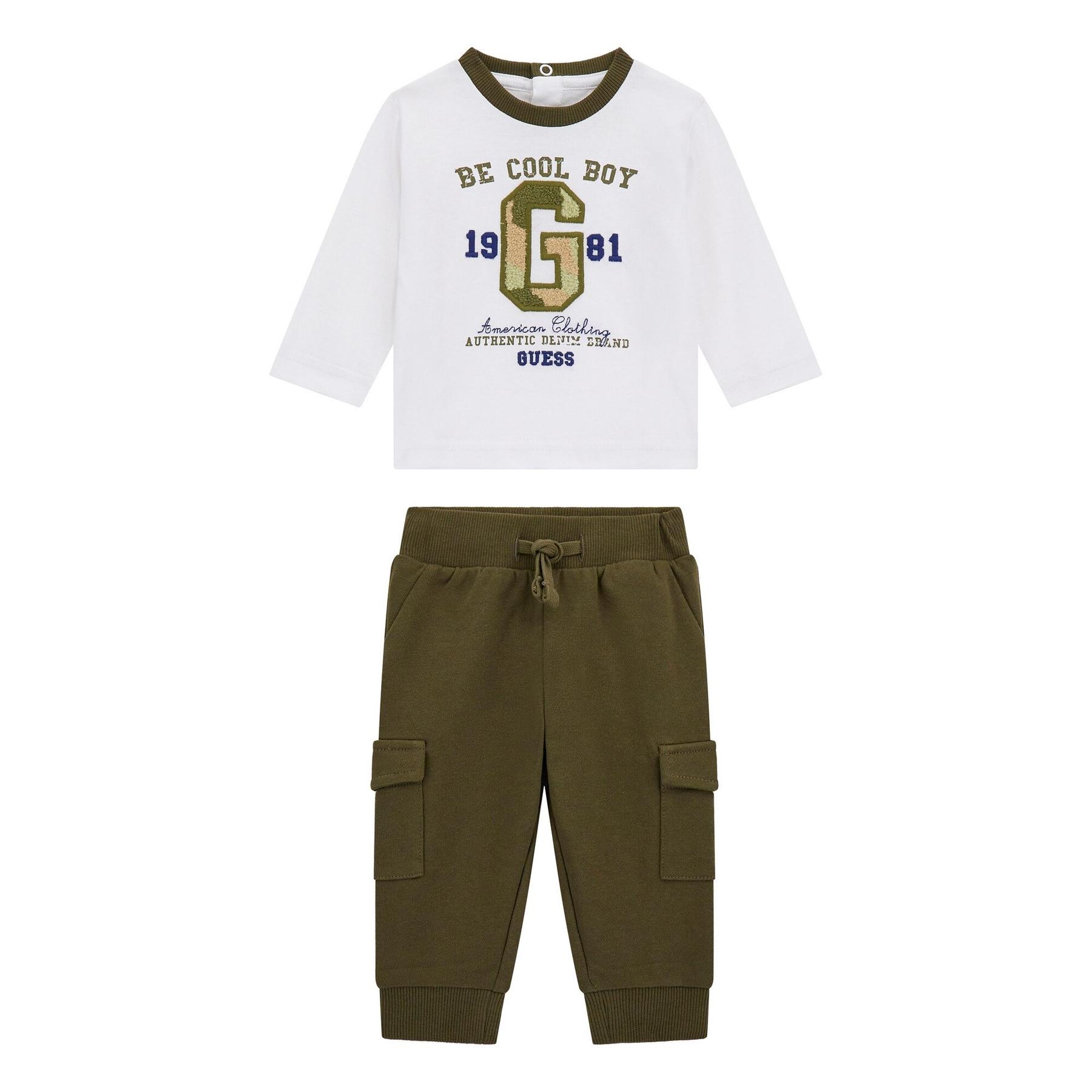 7620837787825 - Langarm-T-Shirt und Baby-Jogginghose für Jungen Guess
