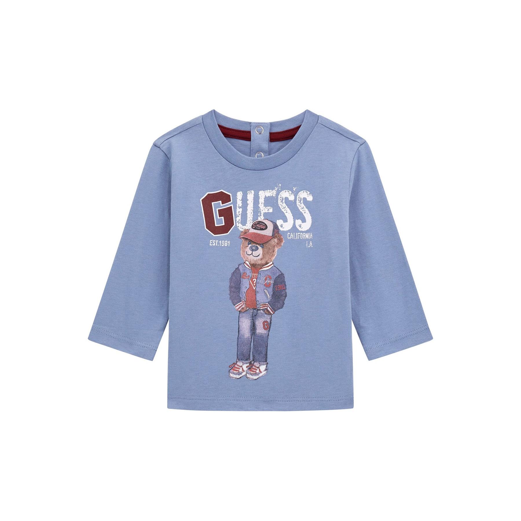 7620837712124 - Langarmshirt mit Aufdruck für Babyjungen Teddy Bear Logo