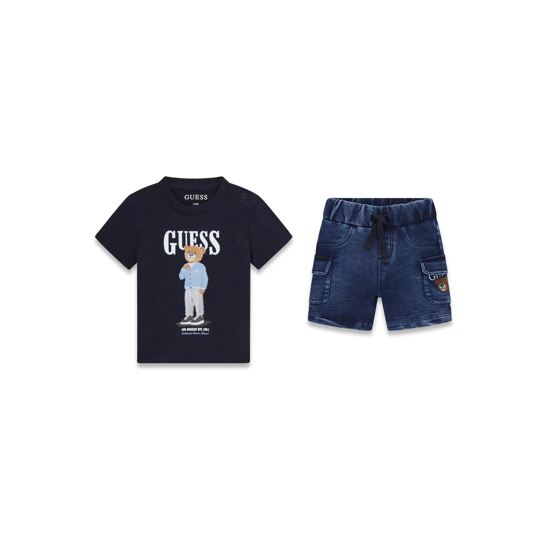 Completo t-shirt e pantaloni in jeans per bambino