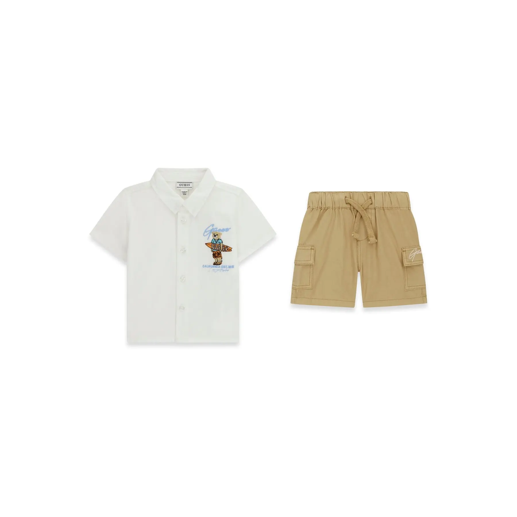 Ensemble chemise en popeline et short bb garon Guess 42 €