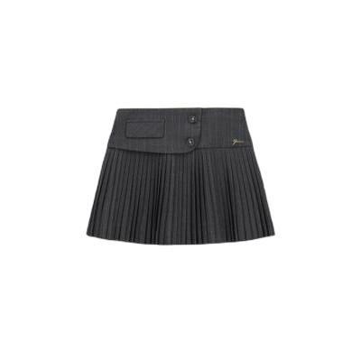 7621806041368 - Gestreifte plissierte Minirock für Mädchen Guess