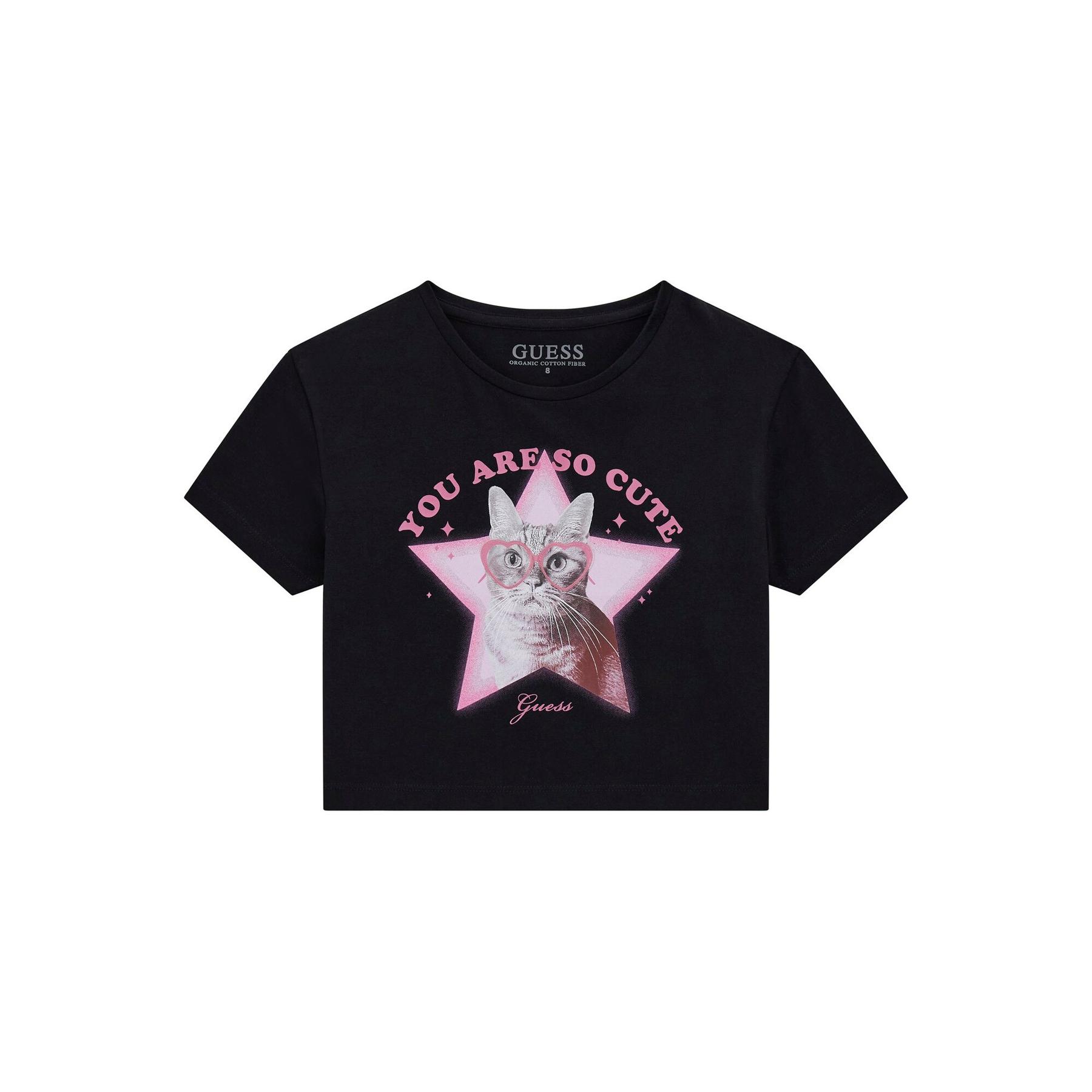 7620837808742 - Crop-T-Shirt mit kurzen Ärmeln für Mädchen Guess 7620837808742 - Crop-T-Shirt mit kurzen Ärmeln für Mädchen Guess