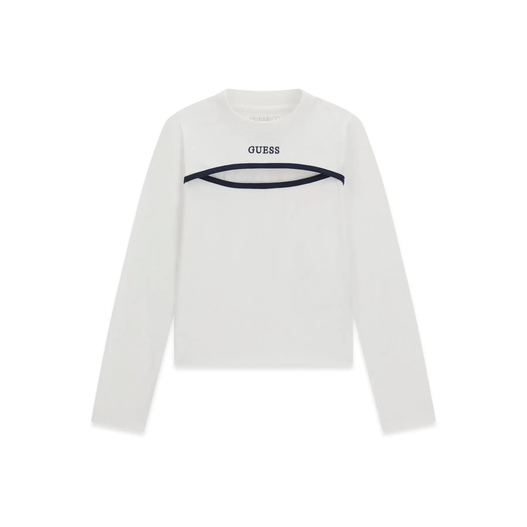 T-shirt met lange mouwen en hoge hals meisje Guess
