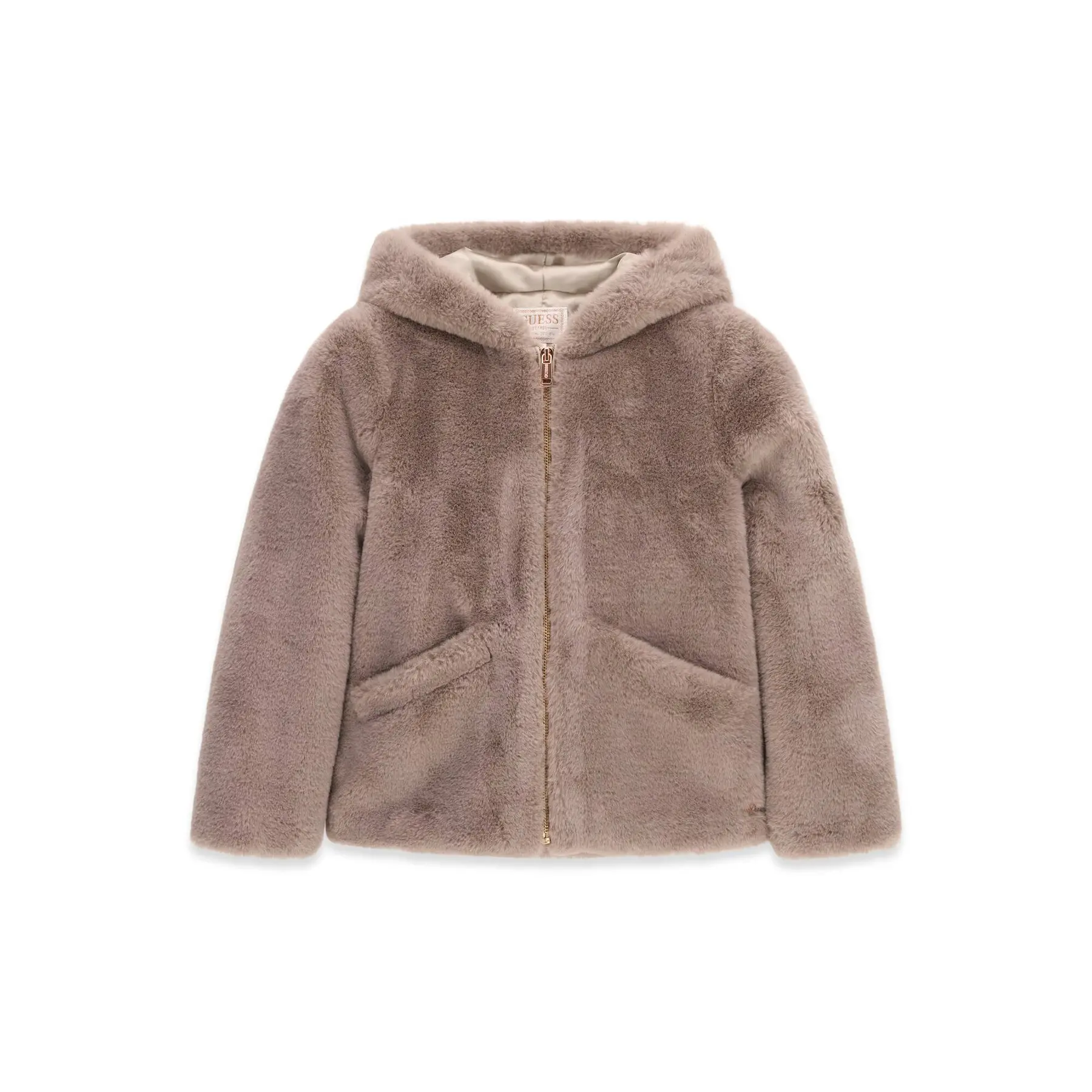 Fleece-Übergangsjacke mit Kapuze Mädchen Guess