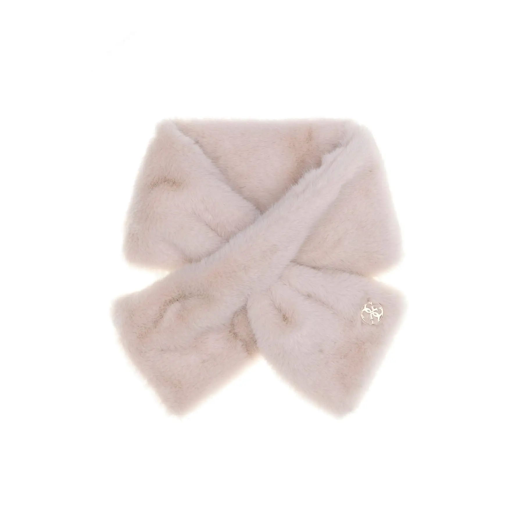 Guess Women's Blanc Faux Fur Scarf