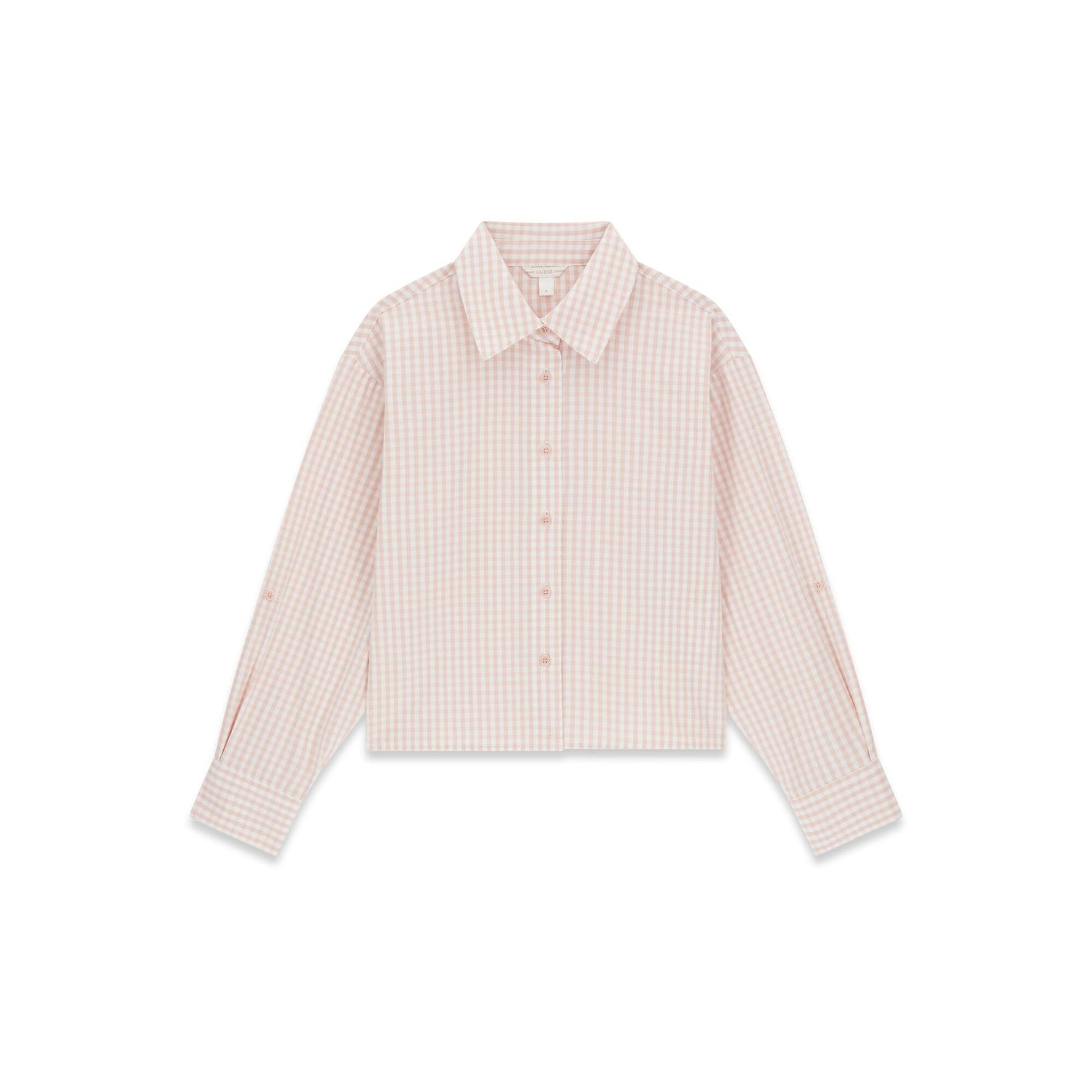 Chemise manches longues fille Guess Vichy Boxy