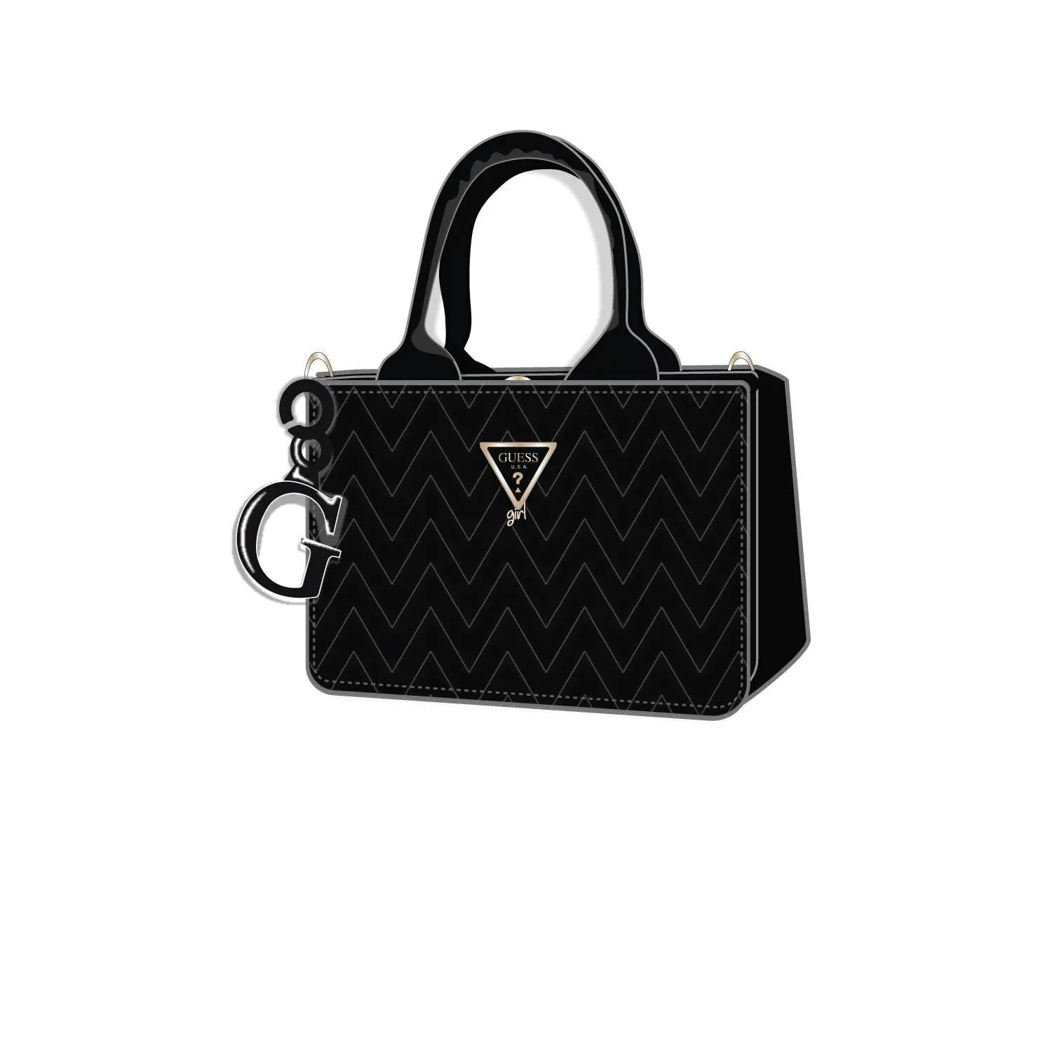 7621235938079 - Gepolsterte Handtasche für Mädchen Guess