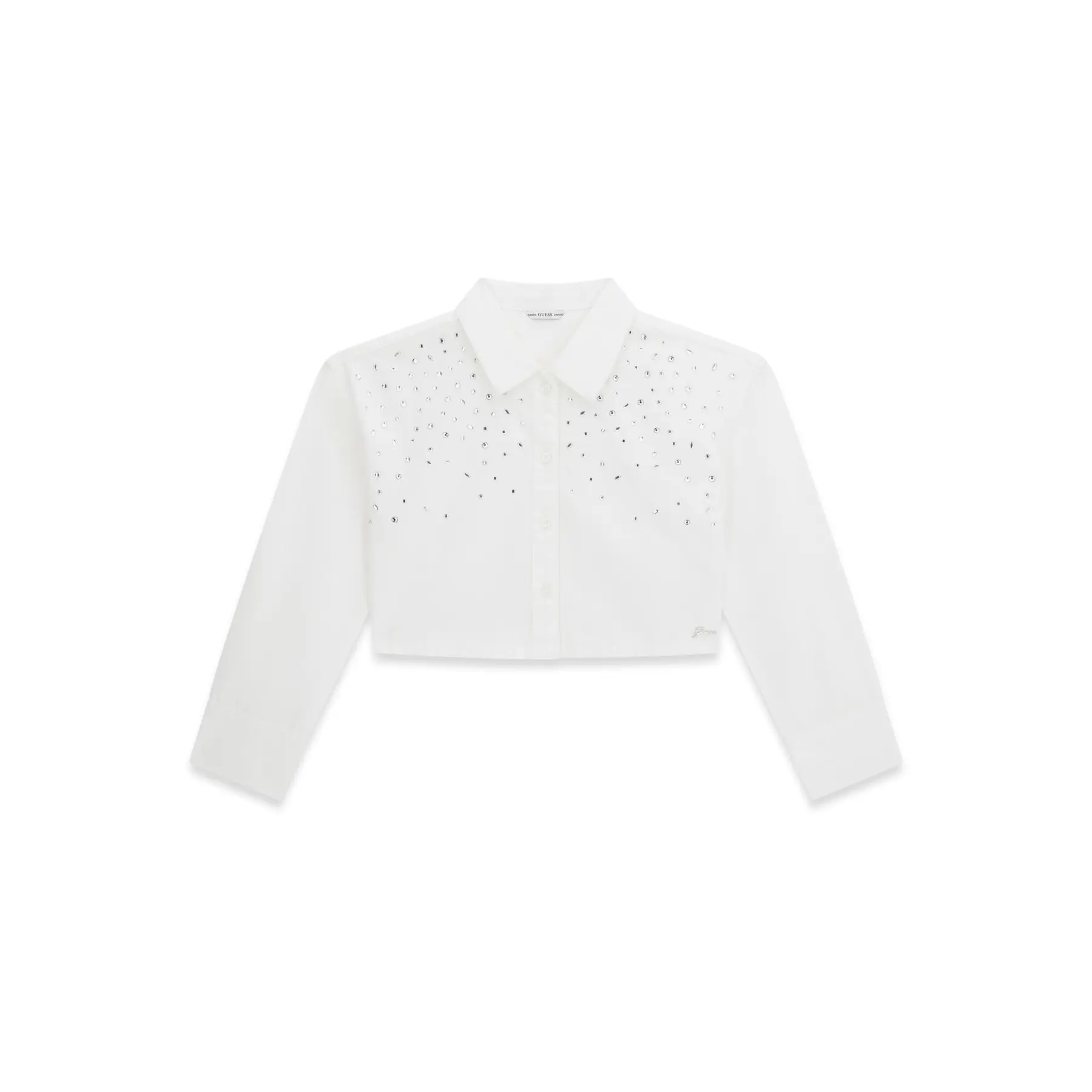 Langarmbluse aus Popeline für Mädchen Guess Boxy