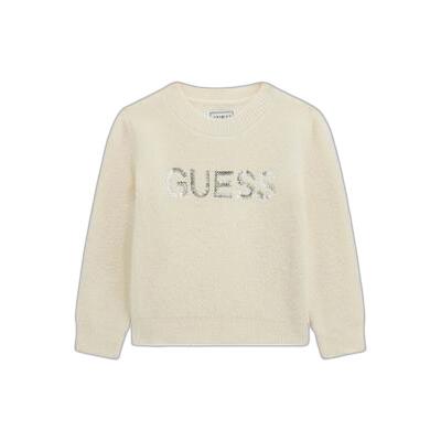 7628907761003 - Rundhalspullover aus 85% Polyamid für Baby Mädchen Guess 7628907761003 - Rundhalspullover aus 85% Polyamid für Baby Mädchen Guess