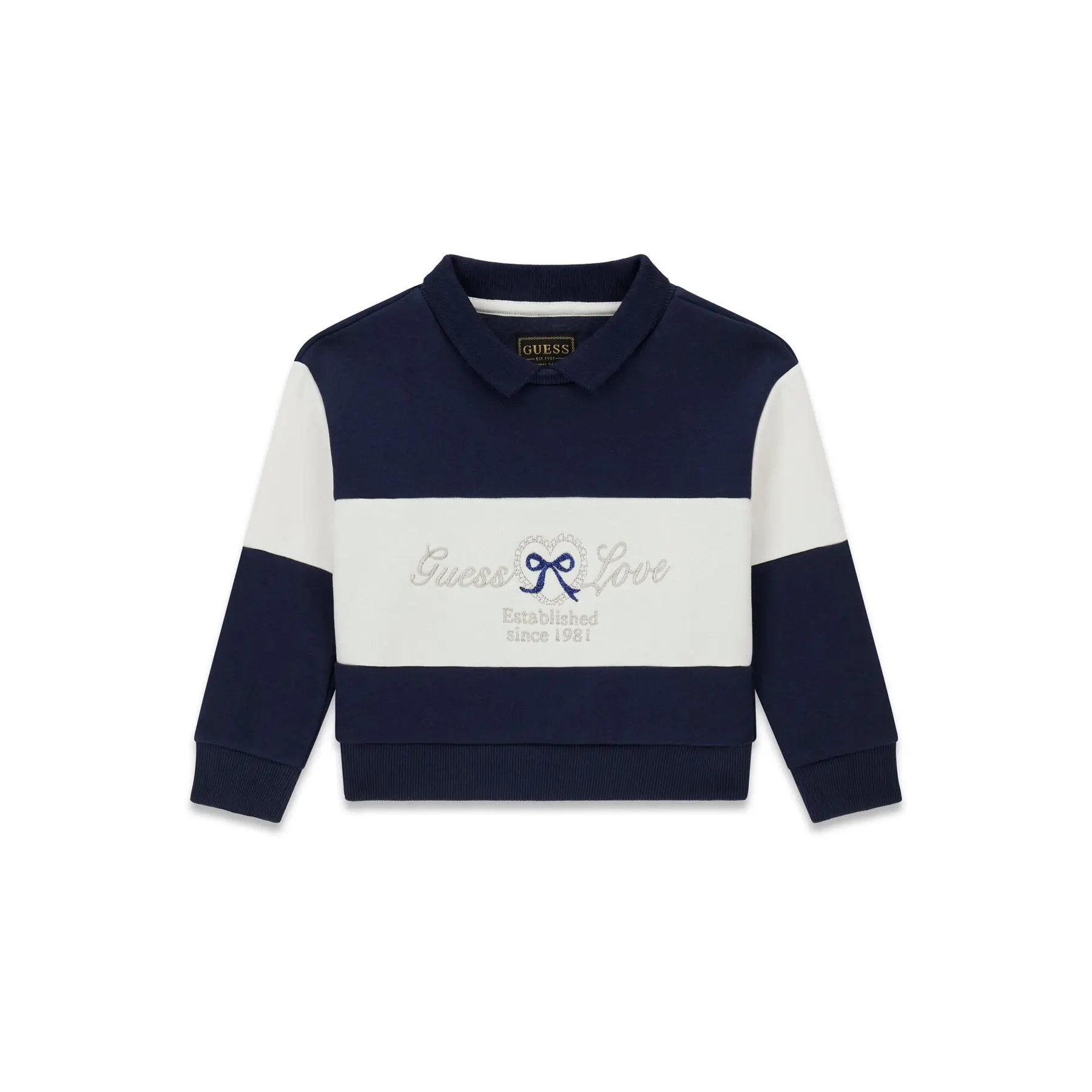 T-shirt met lange mouwen V-hals meisje Guess