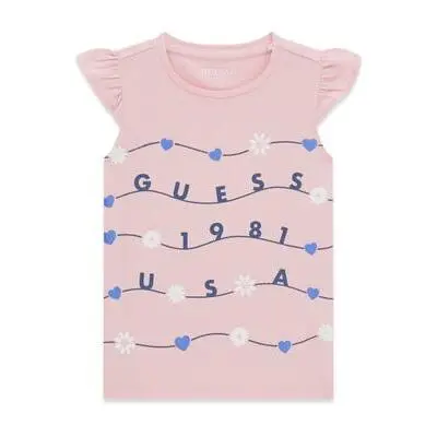 7621235749323 - Baby Mädchen T-Shirt mit Volants Guess