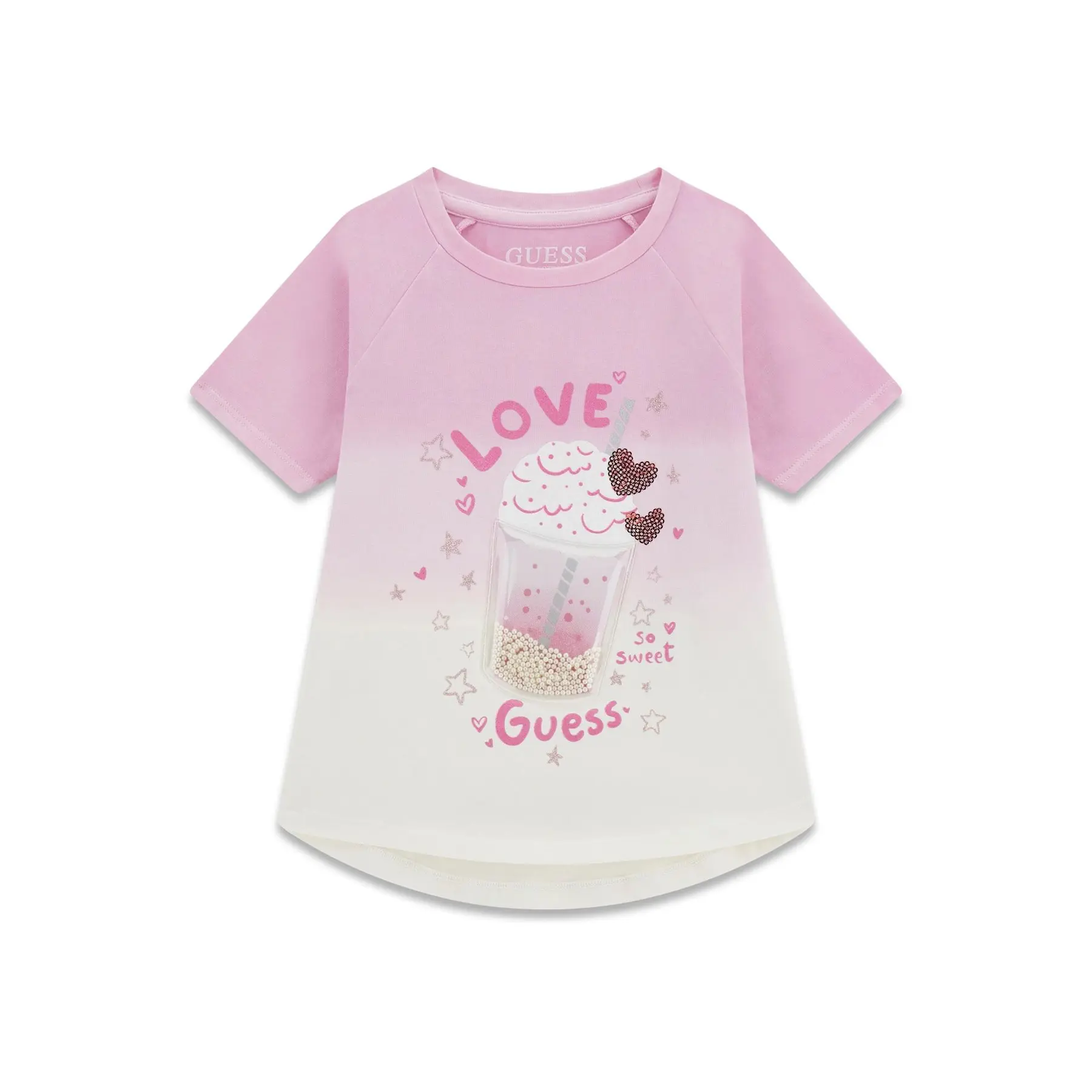 T-shirt neonata ragazza  High Low Dip Dye
